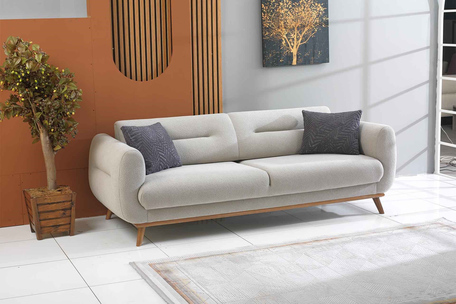 Leydi Coco 3+1 Koltuk Takımı Açık Gri