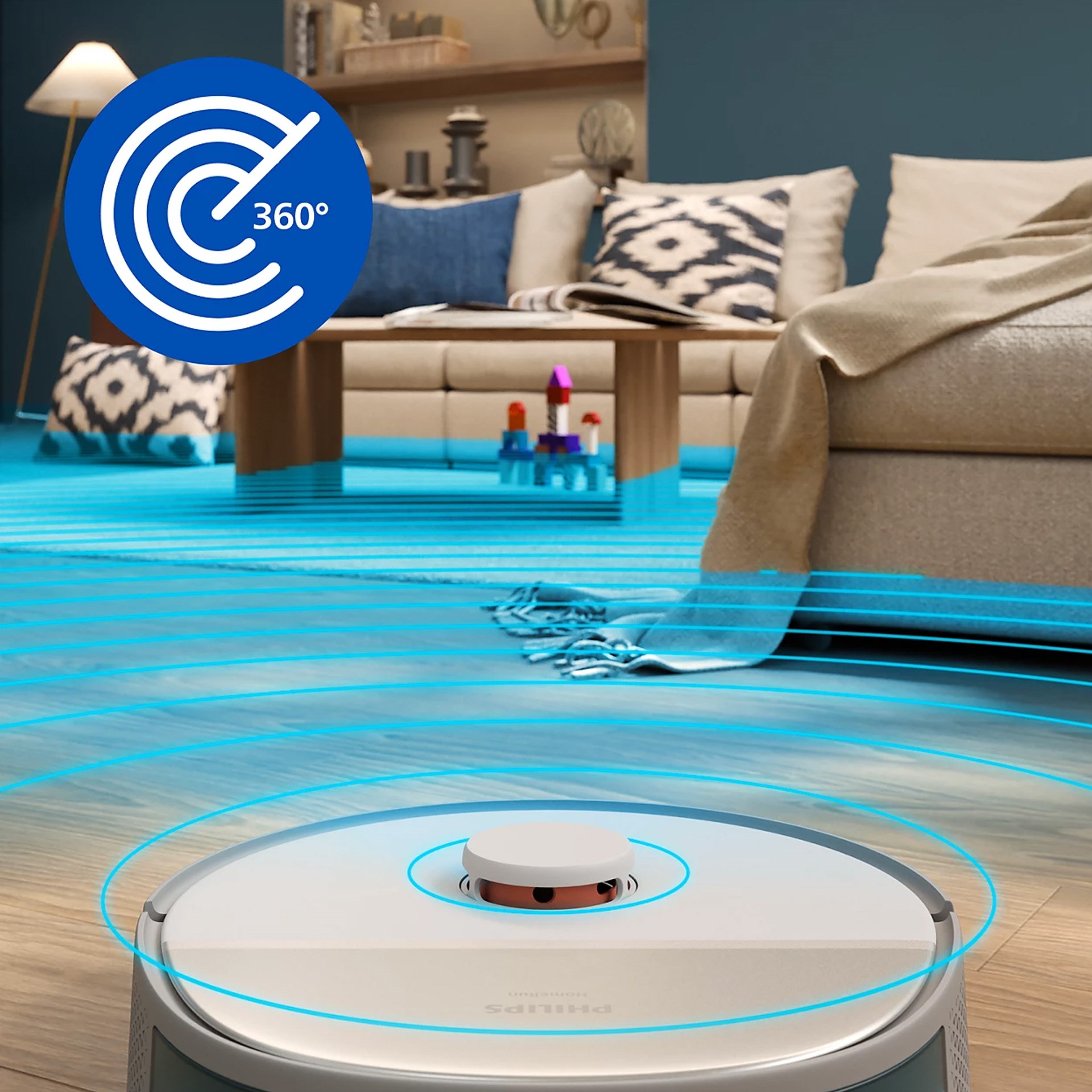 Philips 5000 Serisi Çöp Kovalı Islak ve Kuru Robot Süpürge Kaşmir Grisi