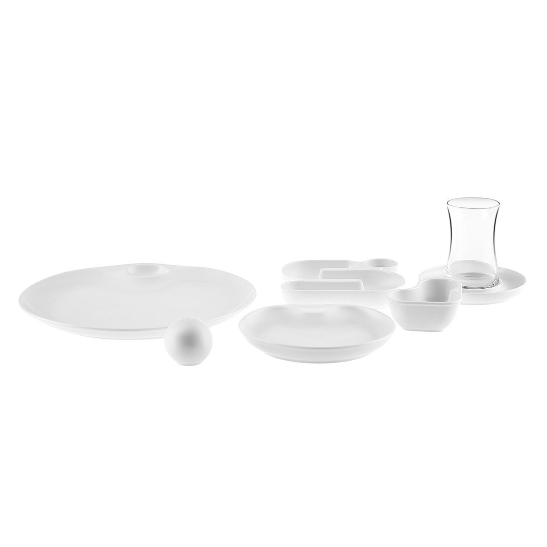 Karaca Streamline Salsa New Bone 26 Parça 6 Kişilik Kahvaltı Takımı