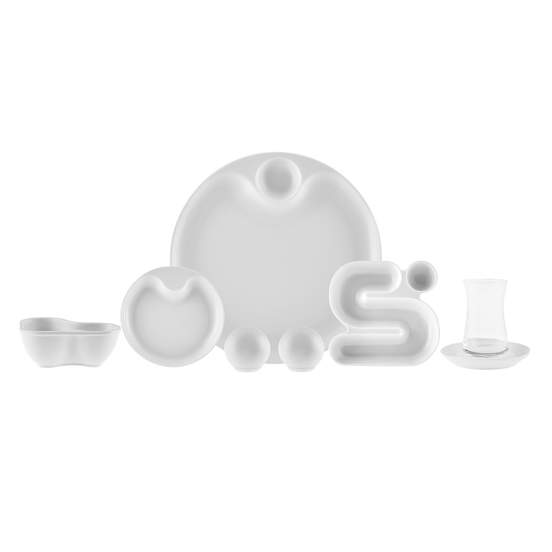 Karaca Streamline Salsa New Bone 26 Parça 6 Kişilik Kahvaltı Takımı