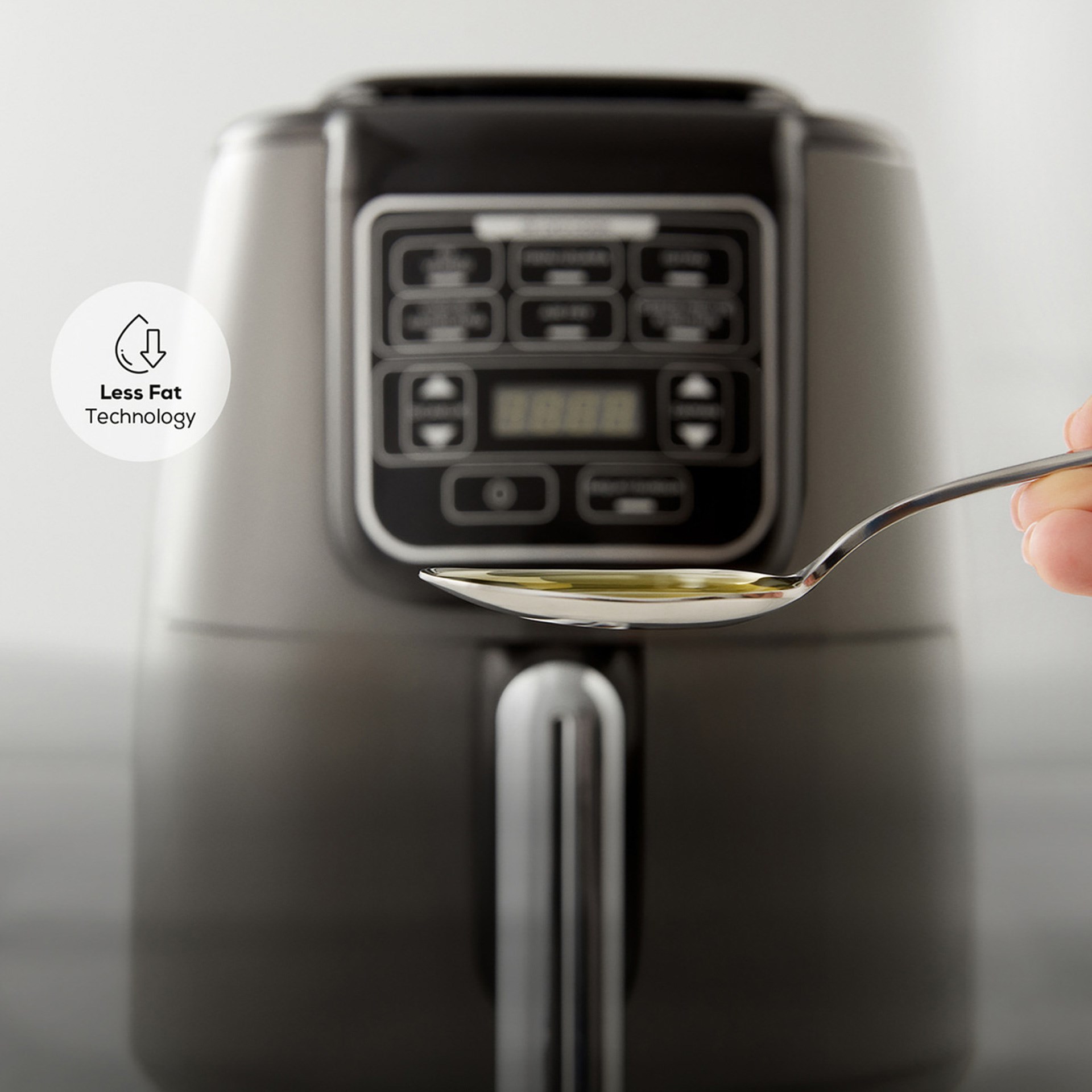 Karaca Air Pro Cook XL 2 in 1 Konuşan Airfryer Space Gray