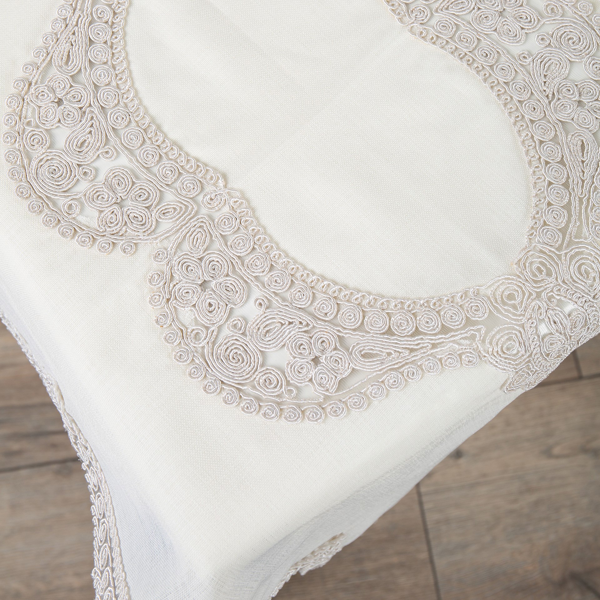 Cotton House Verda 5 Parça Krem Salon Takımı