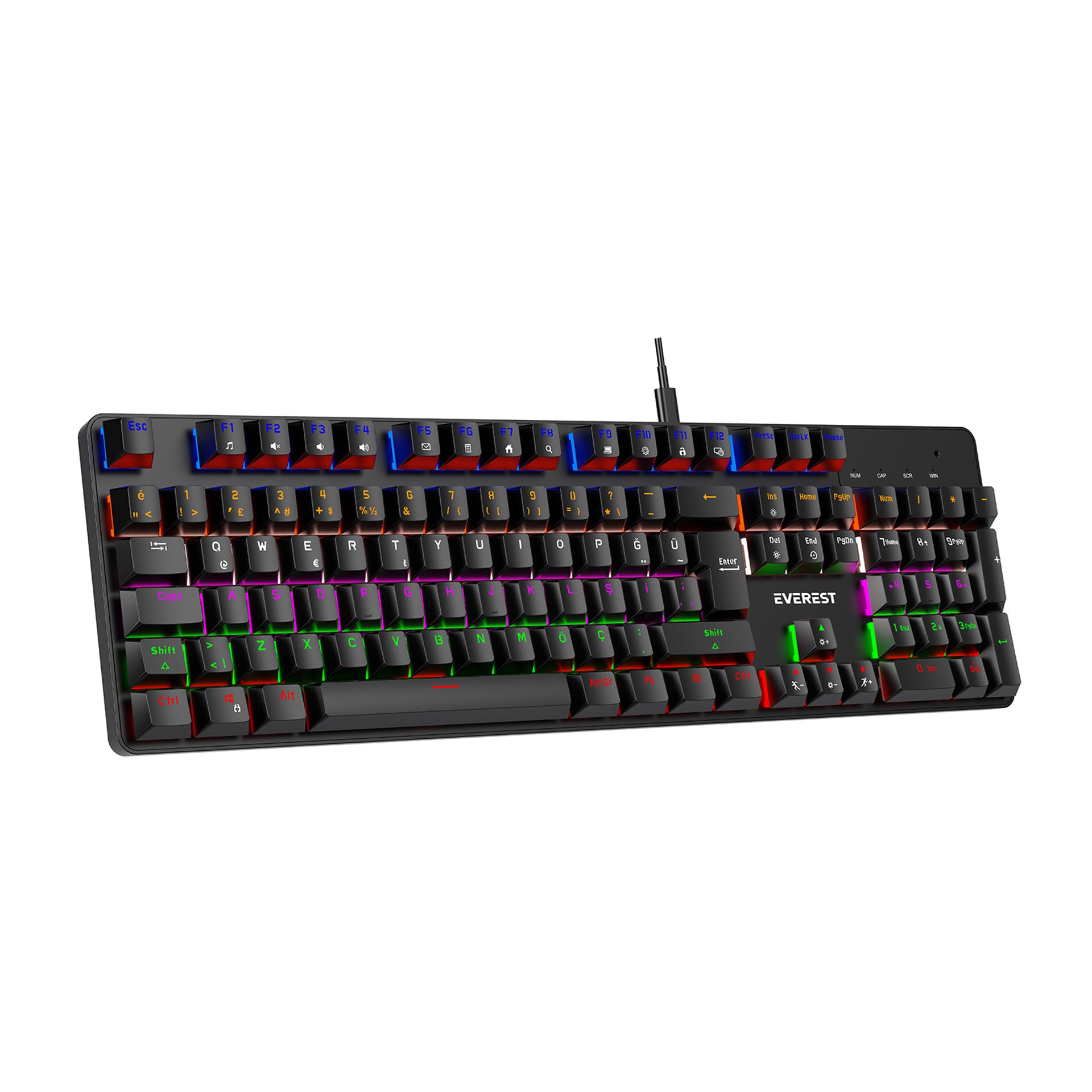 Everest Lumos KB-MK1 Blue Switch Kablolu Mekanik Oyuncu Klavyesi