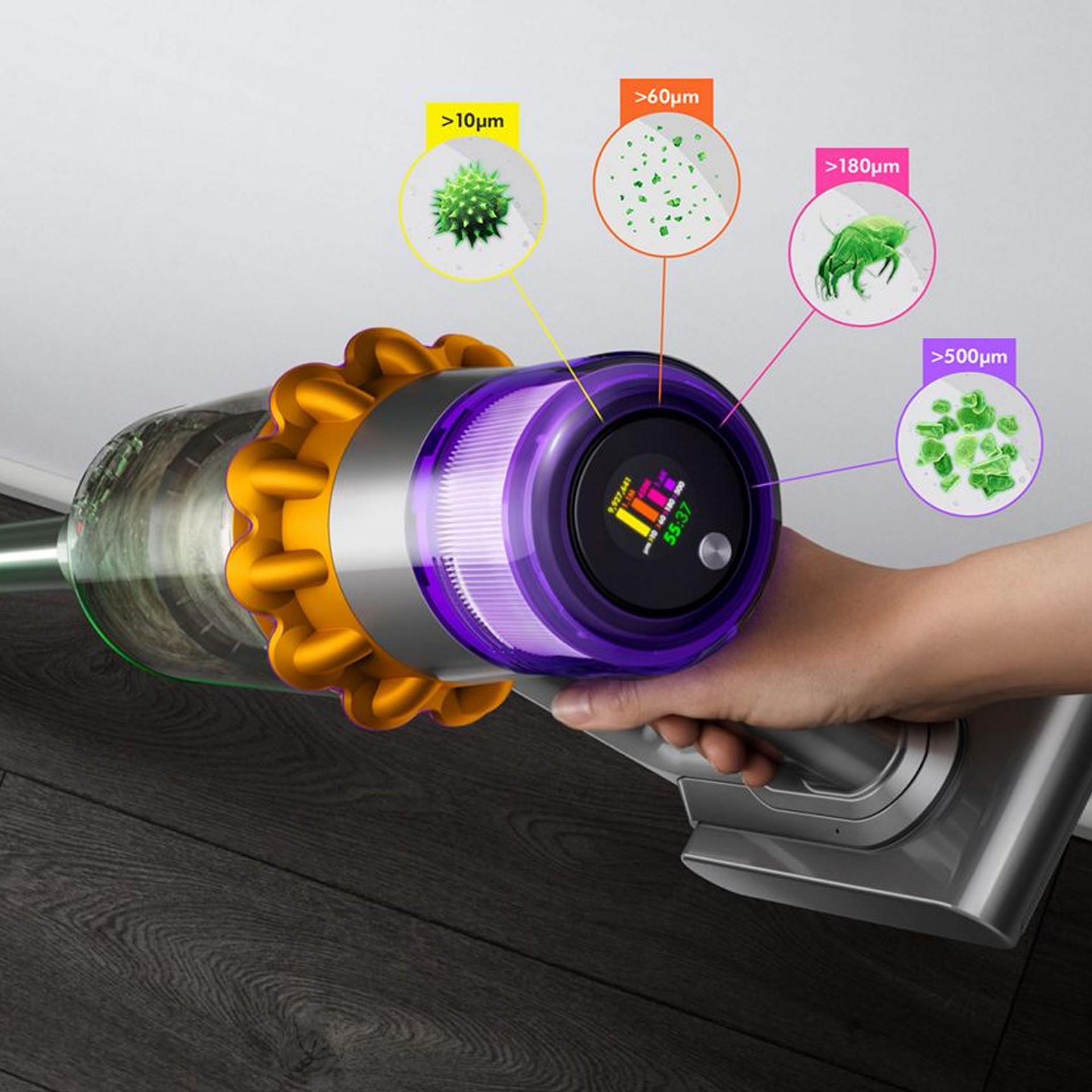 Dyson V15 Detect Absolute Sarjli Dikey Süpürge (Anlaşmalı Kredi Kartlarına Peşin Fiyatına 6 Ay Taksit)