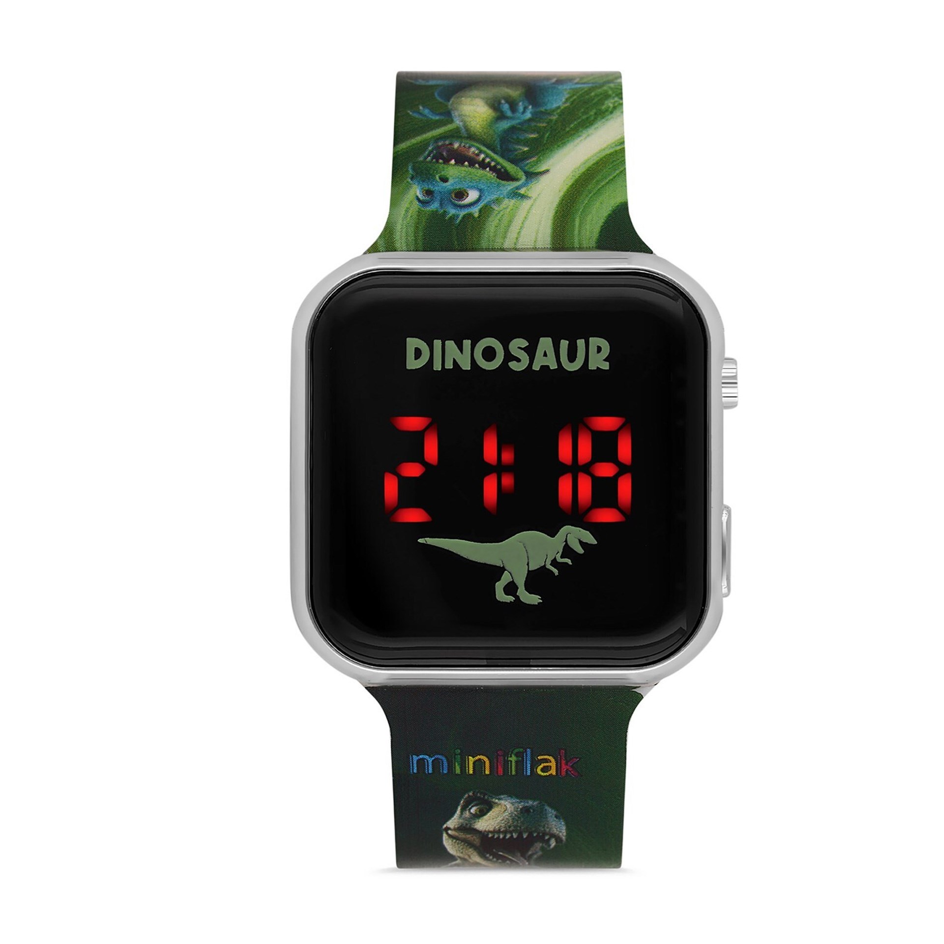 Miniflak Dinozor MFD8001 Square Led Çocuk Saati