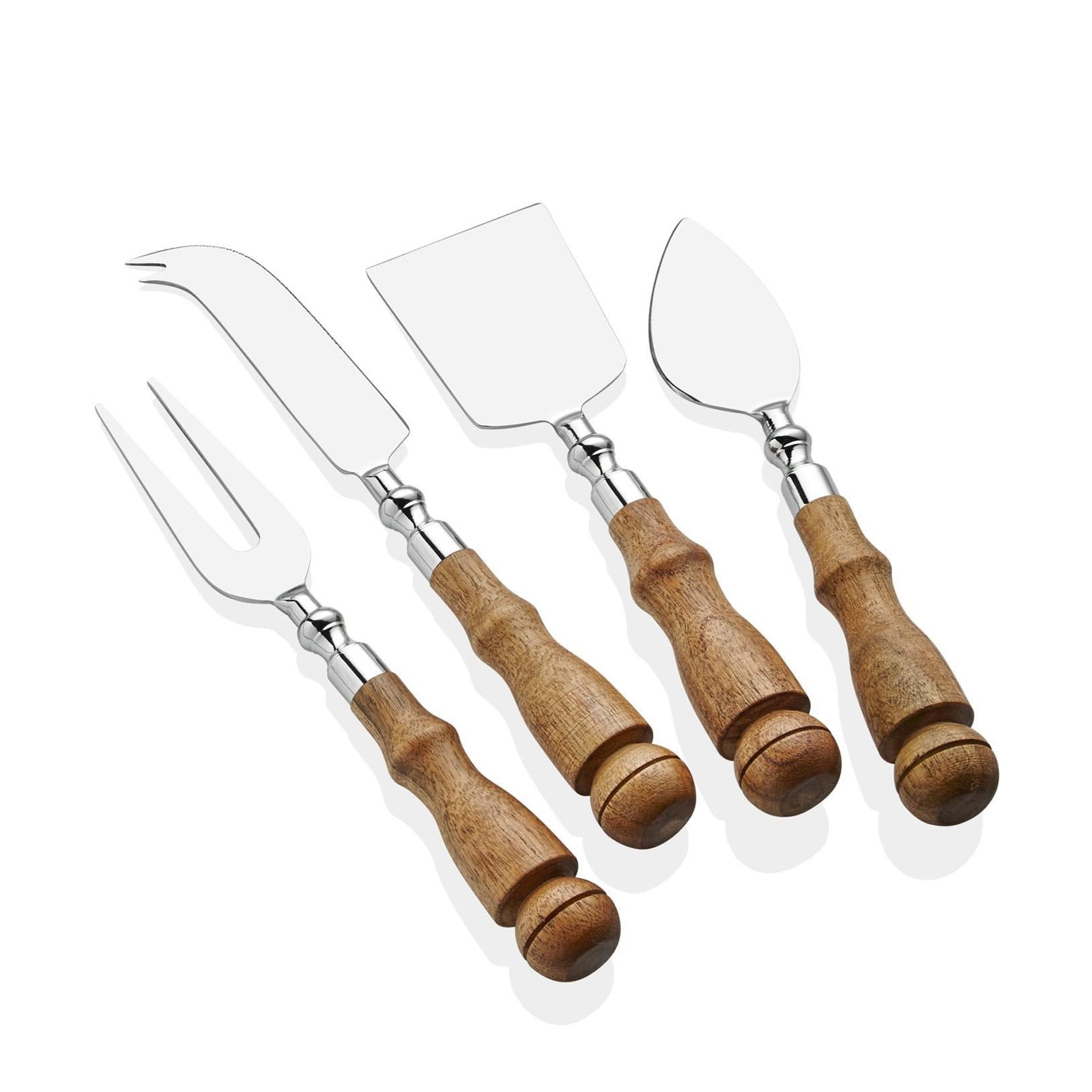 The Mia Woody 4 Parça Peynir Servis Takımı