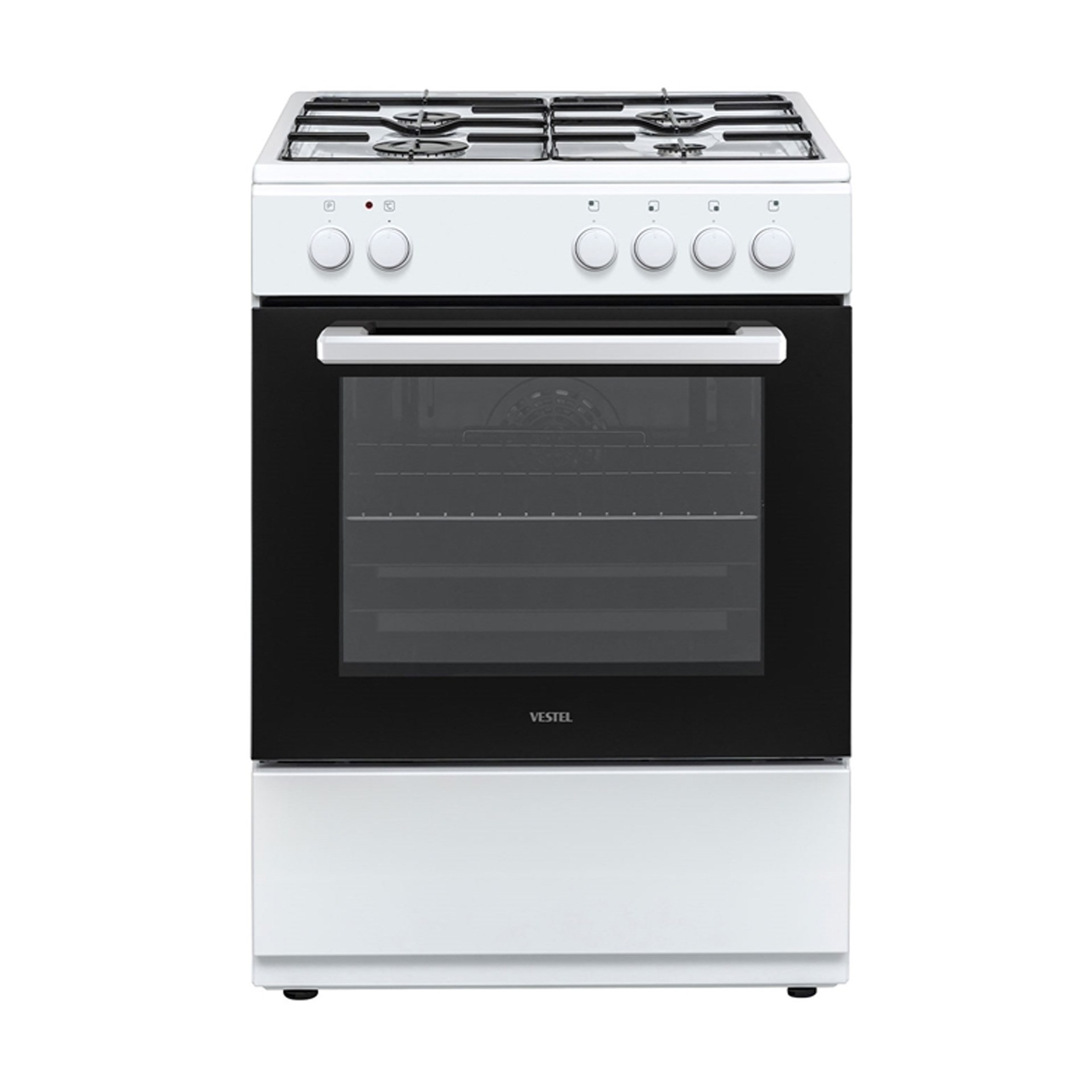 Vestel SF8400 DG 4 Gözlü Elektroturbo Solo Fırın Beyaz