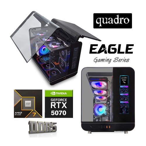 Quadro Eagle AMD Ryzen 7 9700X 64GB DDR5 2TB M2 SSD | Evkur