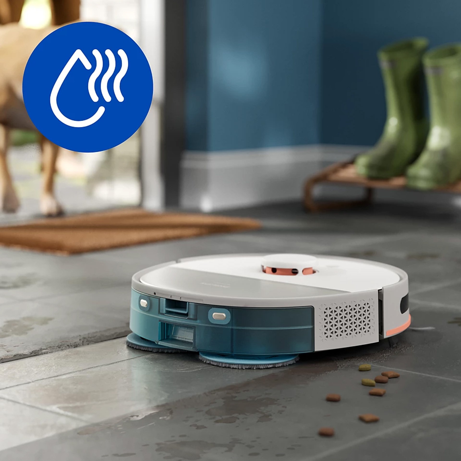 Philips 5000 Serisi Çöp Kovalı Islak ve Kuru Robot Süpürge İpek Beji