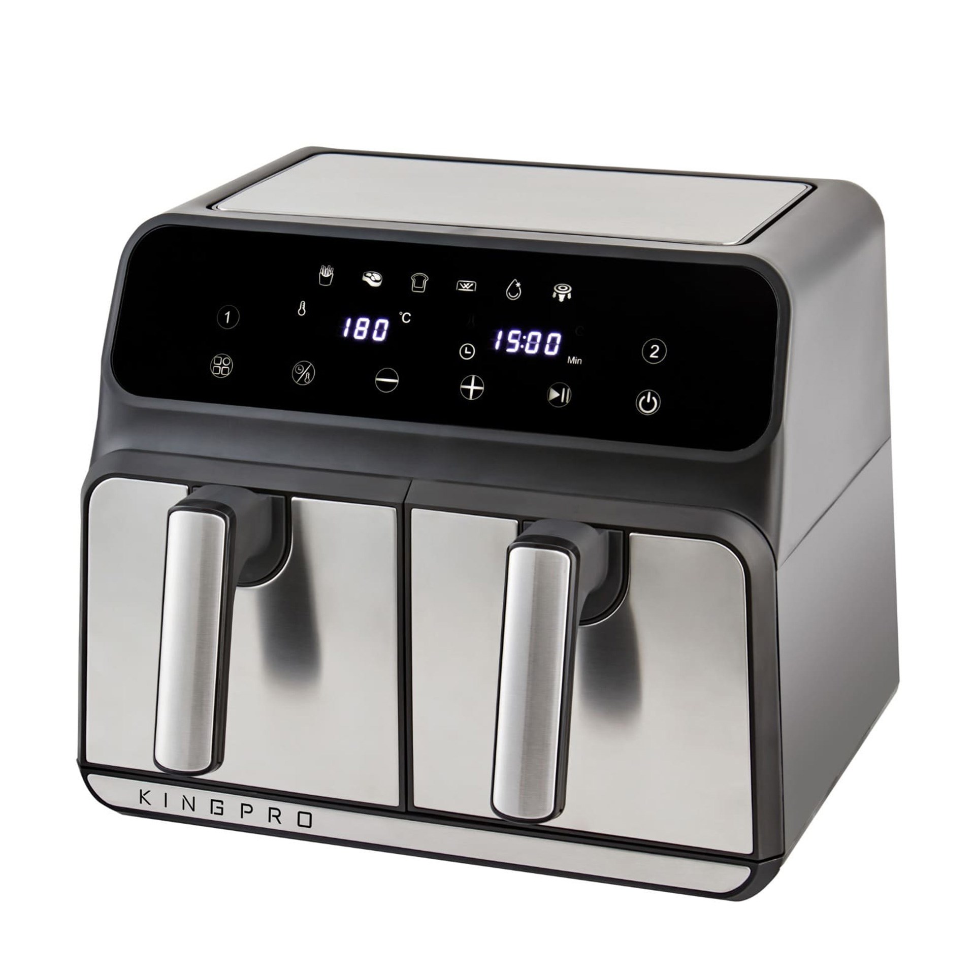 King KYF28 Magicchef Dual Airfryer Gümüş