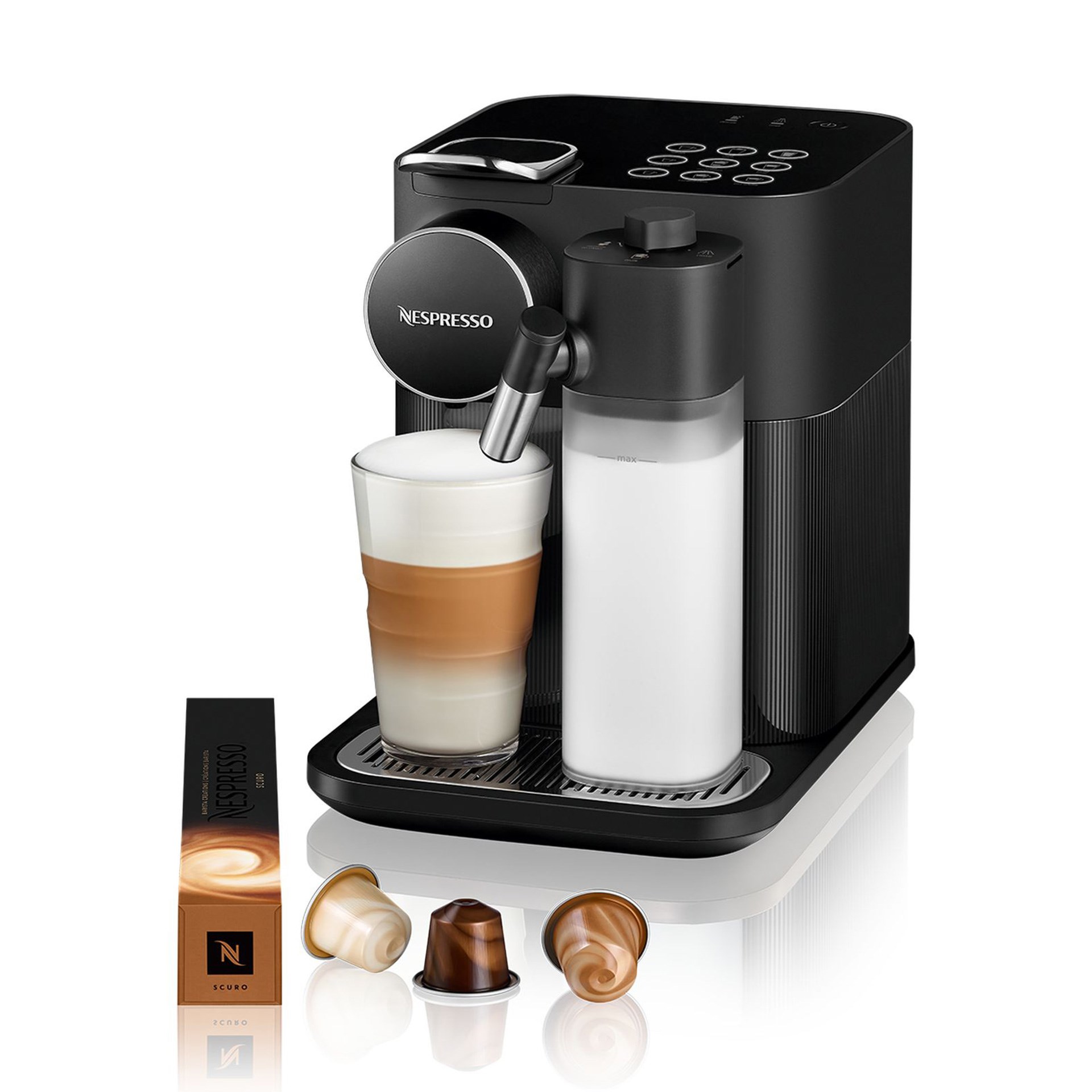 Nespresso F541 Black Gran Lattissima Kapsüllü Süt Çözümlü Kahve Makinesi