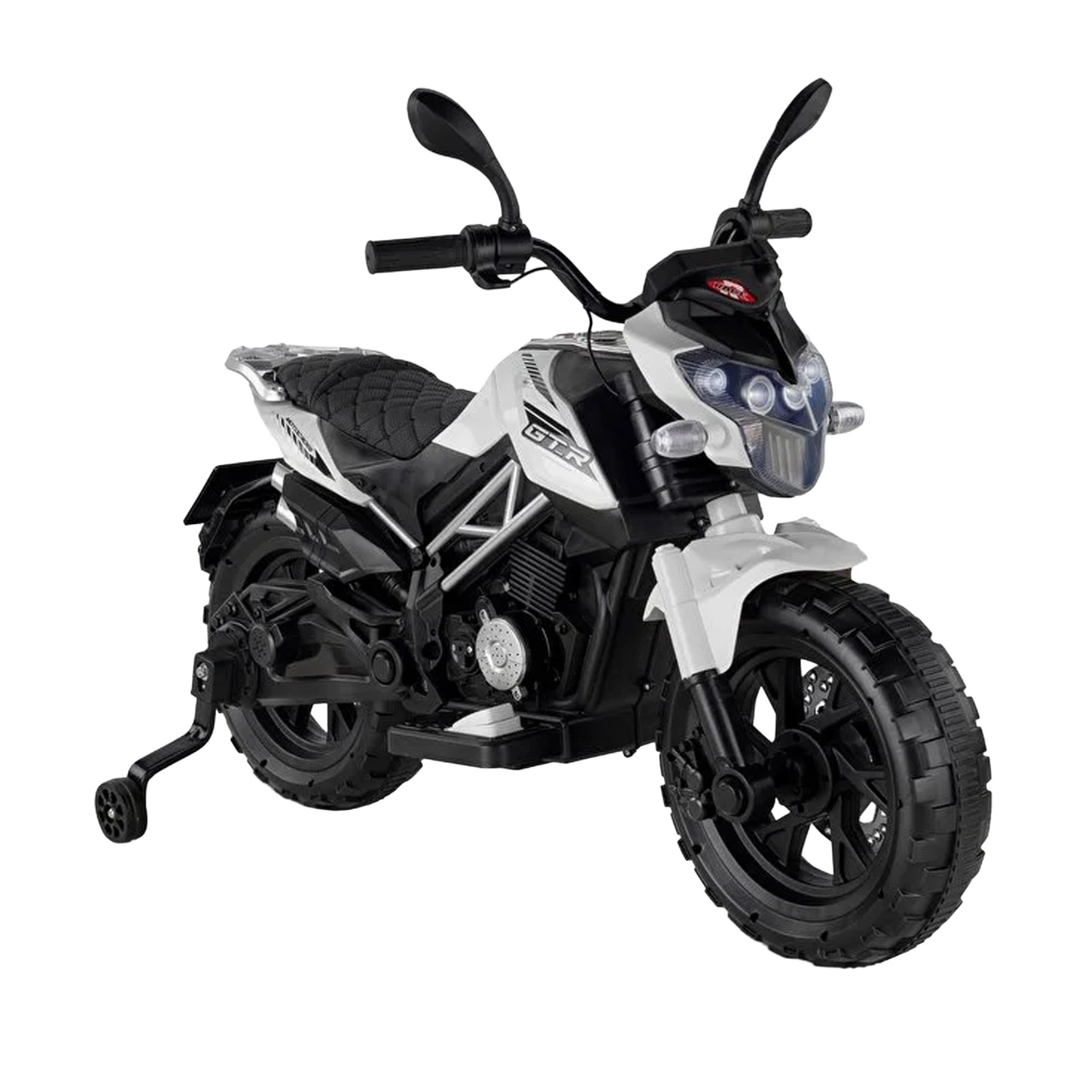 Babyhope 447 Motocross Akülü Motosiklet Beyaz