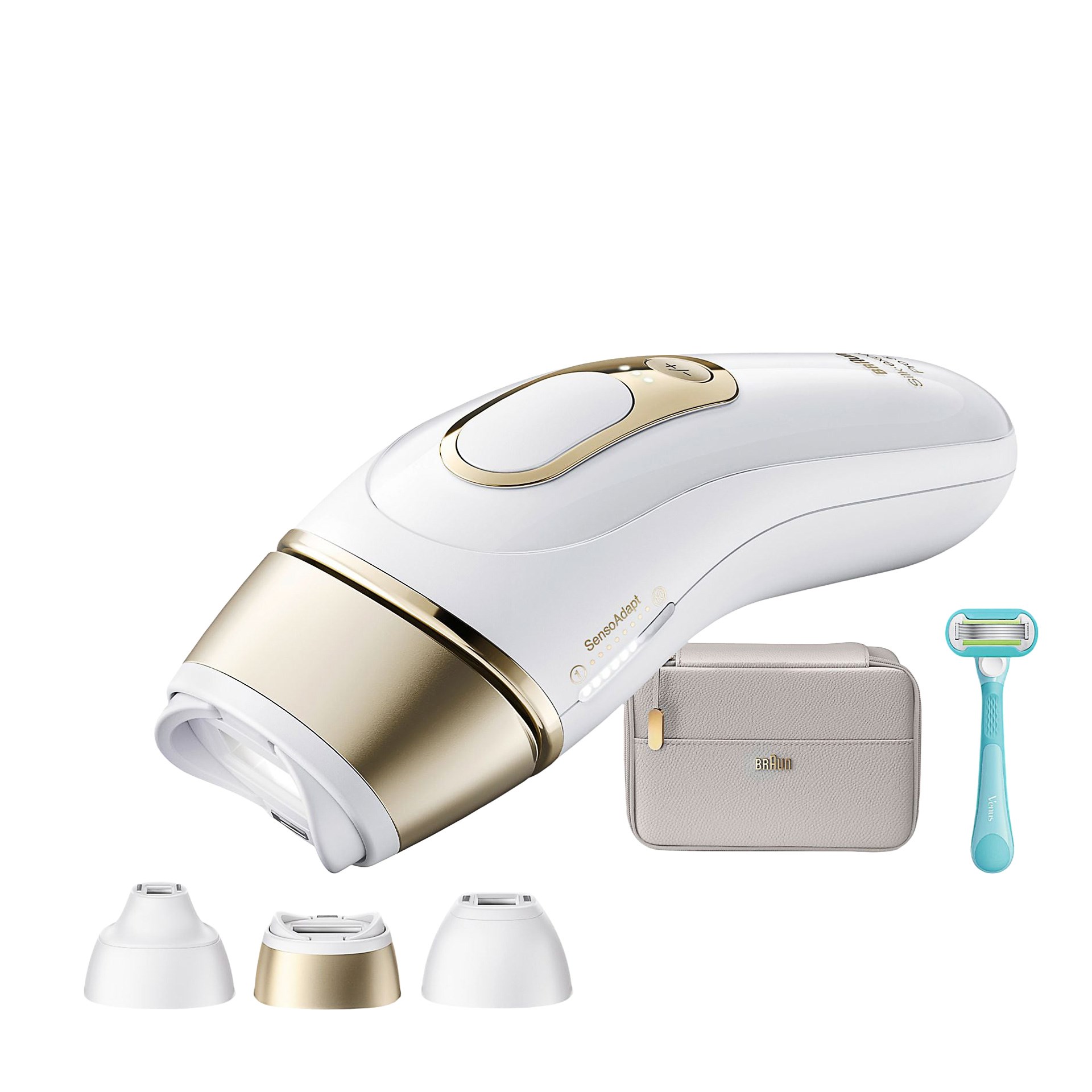 Braun PL5351 IPL Silk Expert Pro 5, Evde Lazerle Tüy Alma, Çanta, Venus Tıraş Makinesi, 3 Başlık