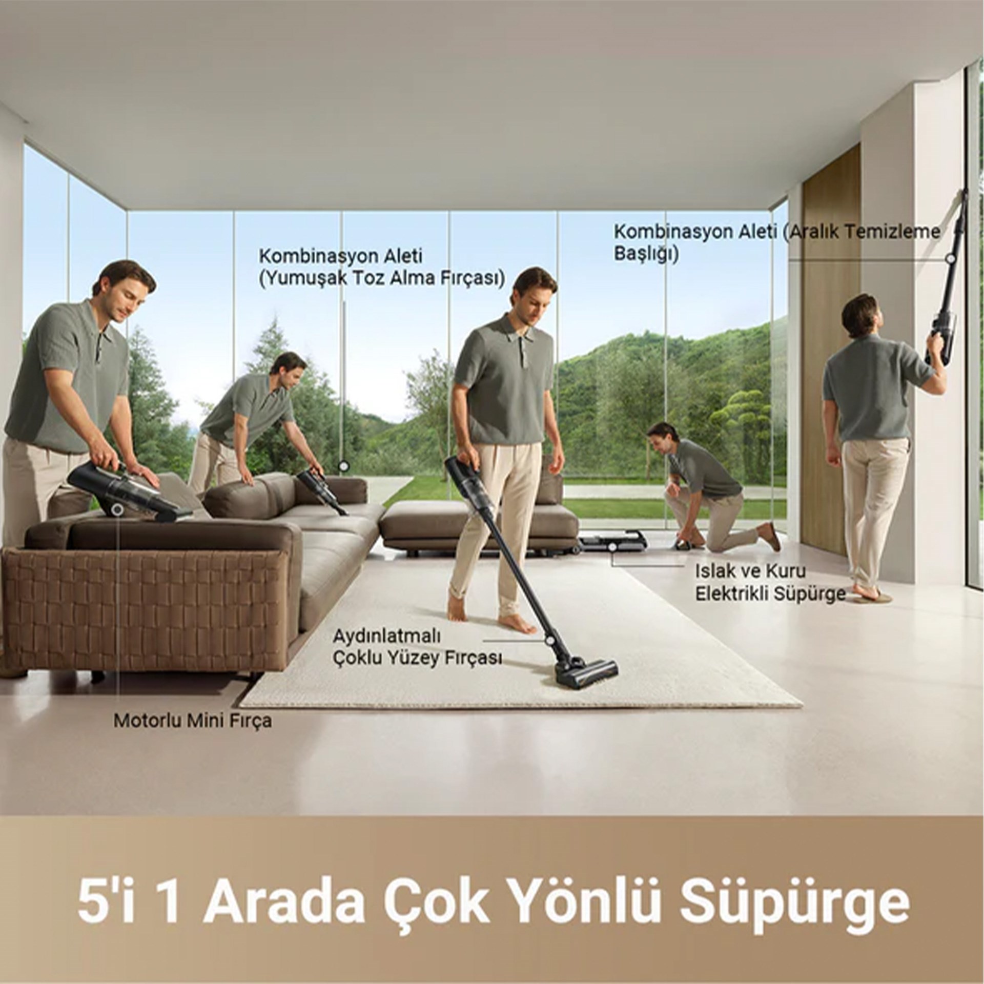 Dreame H14 Dual Akıllı Islak ve Kuru Şarjlı Dikey Süpürge