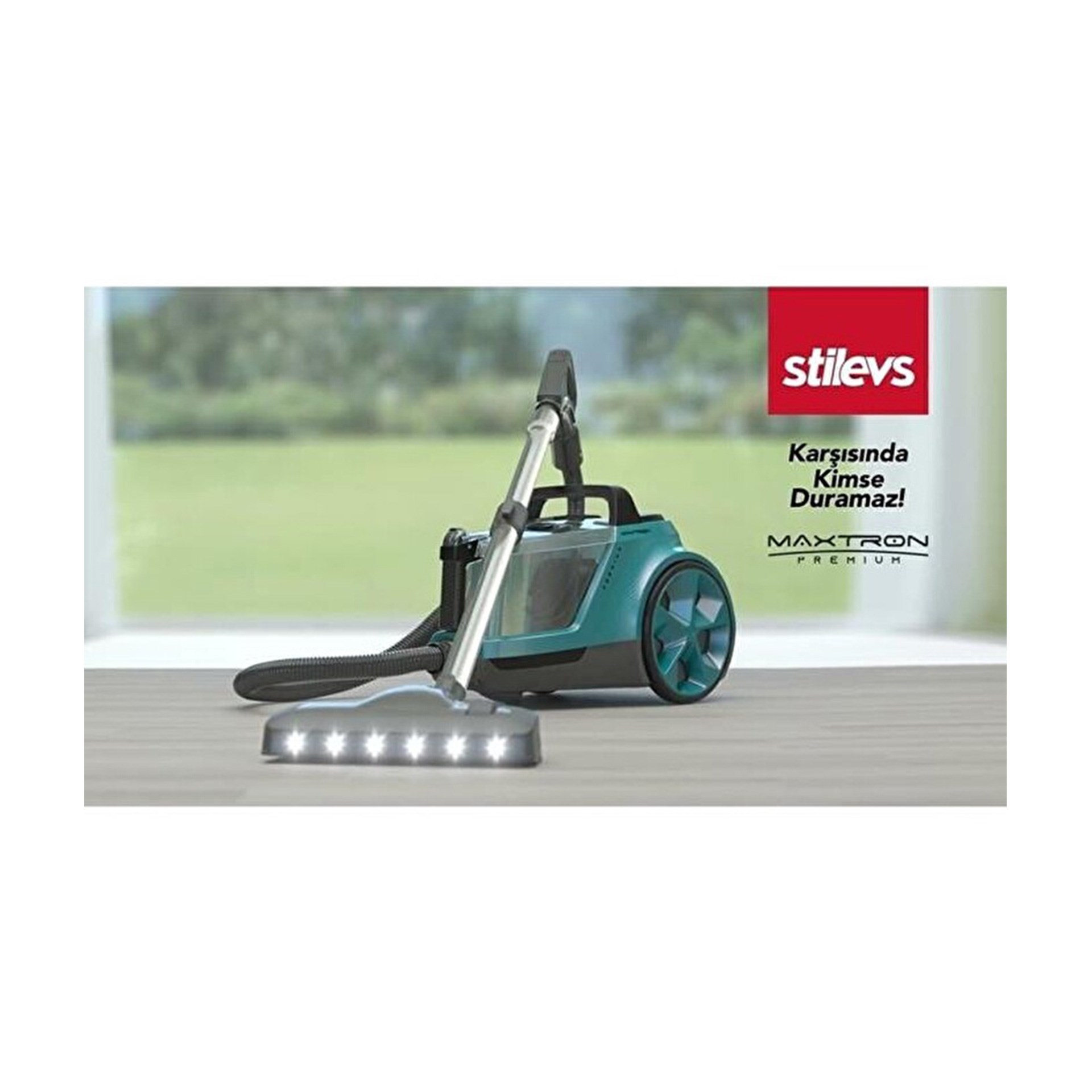 Stilevs Maxtron Premium Torbasız Elektrikli Süpürge Siyah-Sedefli Mavi (Teşhir Ürünü)