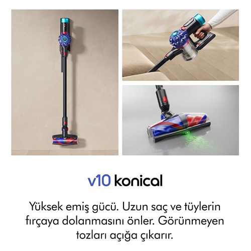 Dyson V10 Konical Kablosuz Dikey Süpürge | Evkur