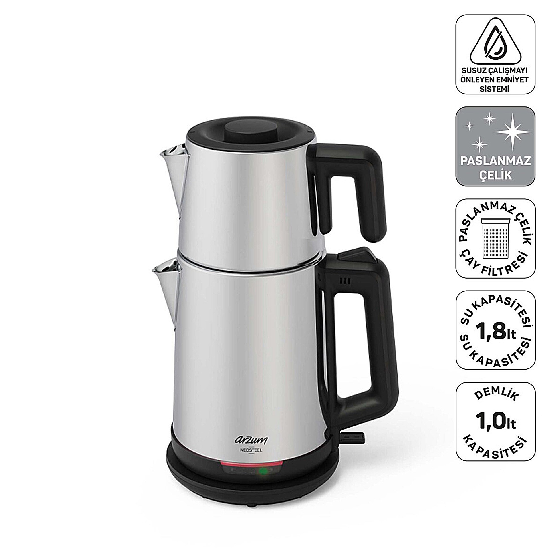 Arzum Neosteel İnox Çay Makinesi