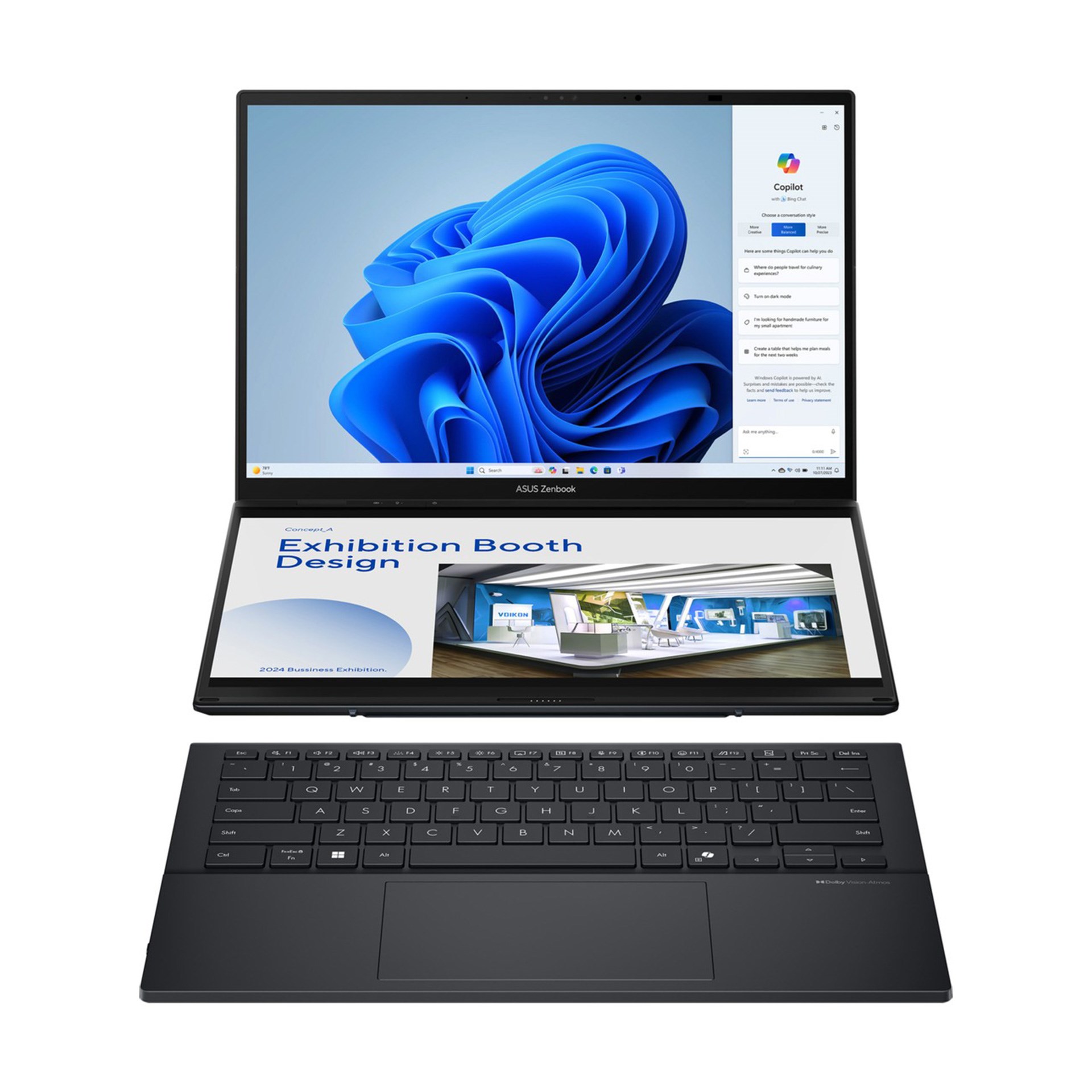 Asus Zenbook Duo UX8406CA-PZ210W Intel Core Ultra 9-285H 32 RAM 2TB SSD 14" Windows 11 Home İşletim Sistemi