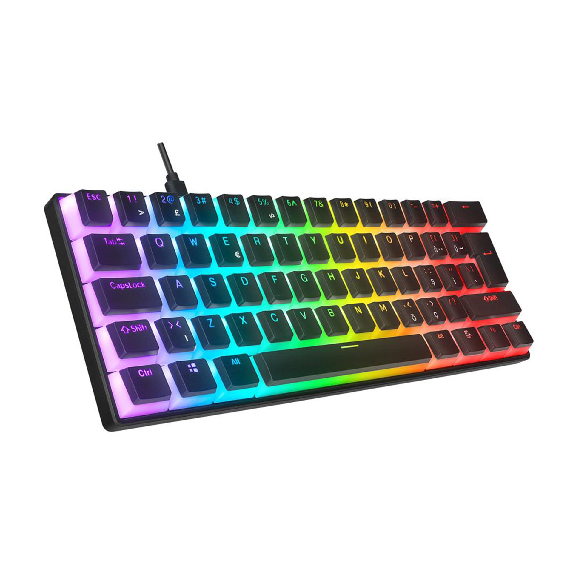 Everest Briar Siyah Type-C Rgb Q Mekanik Red Switch Oyuncu Klavyesi