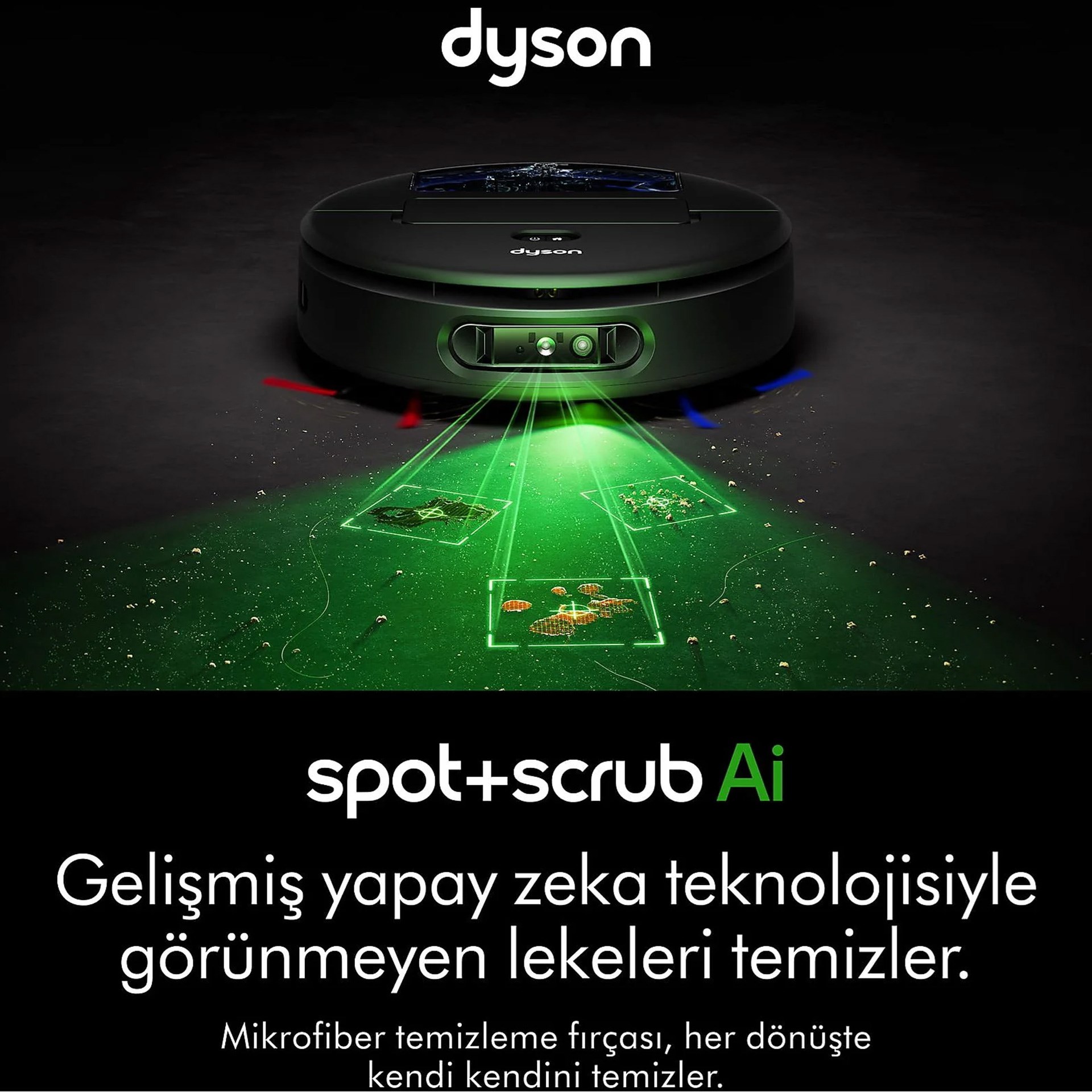 Dyson Spot+Scrub™ Ai Islak ve Kuru Temizleme Özellikli Robot Süpürge (Anlaşmalı Kredi Kartlarına Peşin Fiyatına 6 Ay Taksit)