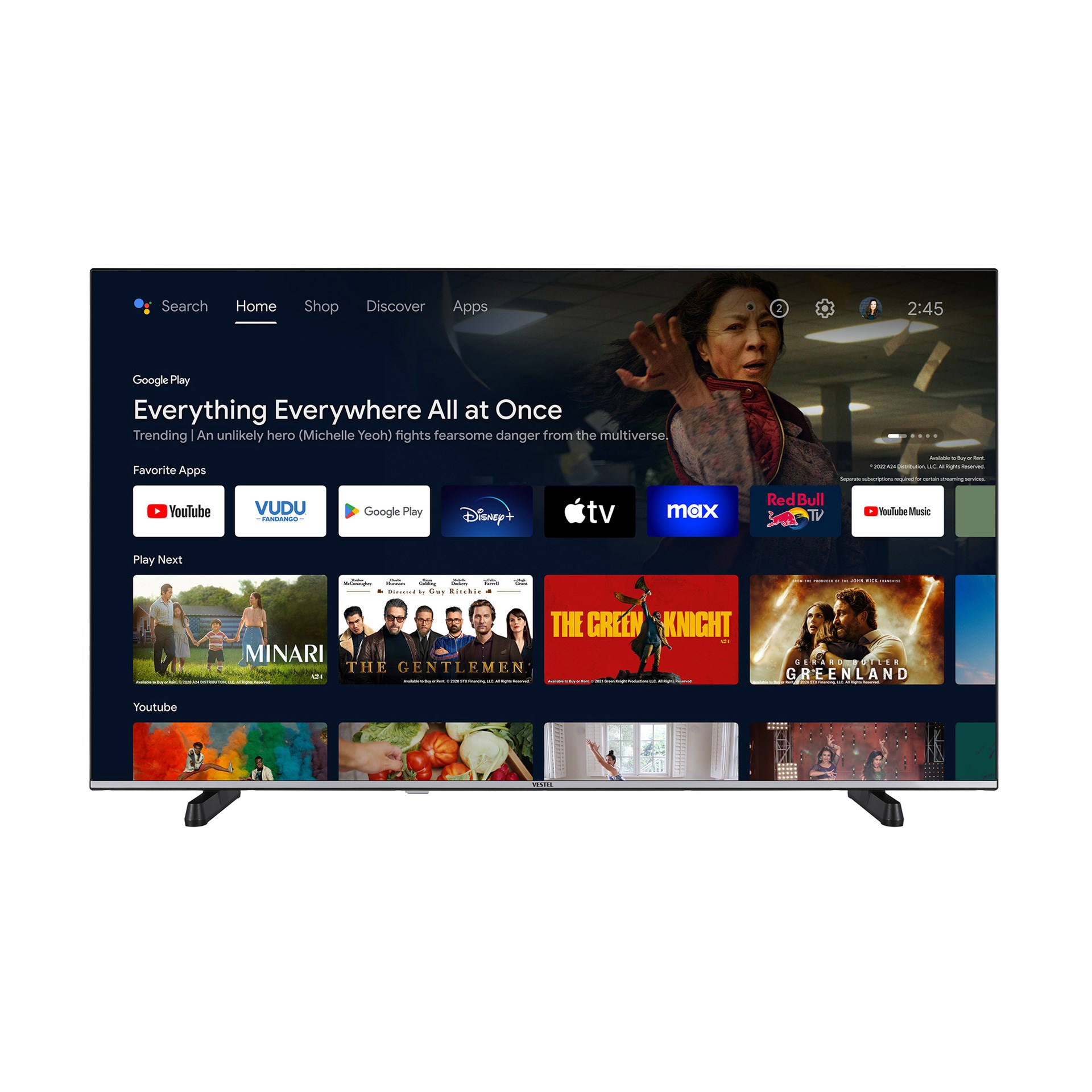 Vestel 65UA9540 164 Cm 4K Uhd Android Smart Hdr10 Uydulu Wifi Bluetooth Led Tv - 3 Yıl Üretici Garanti