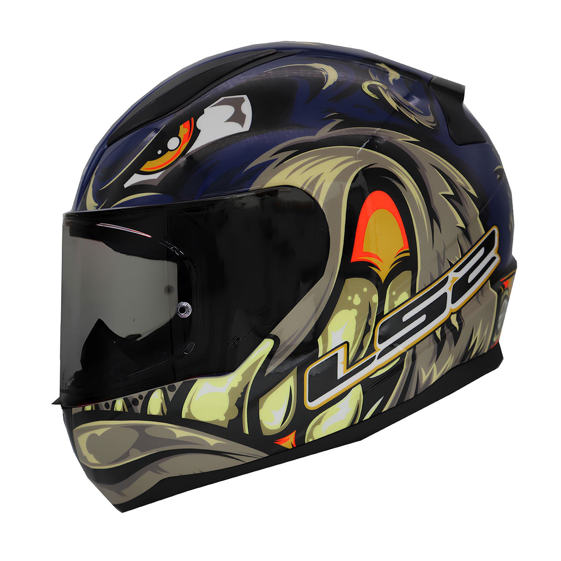 LS2 Rapid 2 Spox Mavi Gri L Beden Kask
