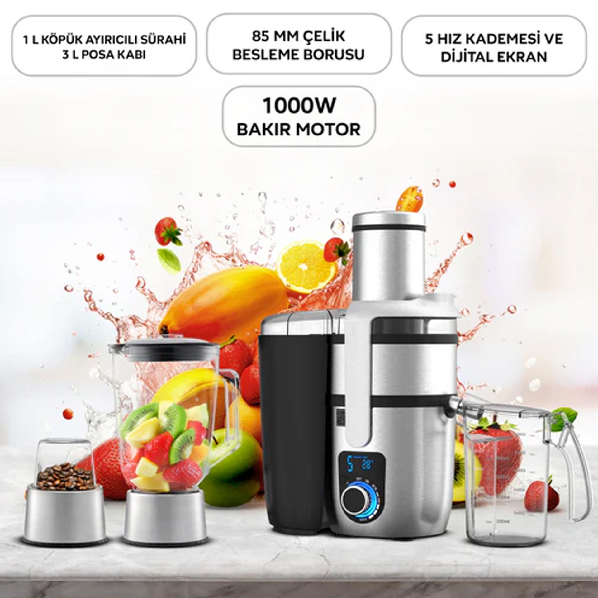 King Kingpro KKM1174 Tunga Katı Meyve Sıkacağı