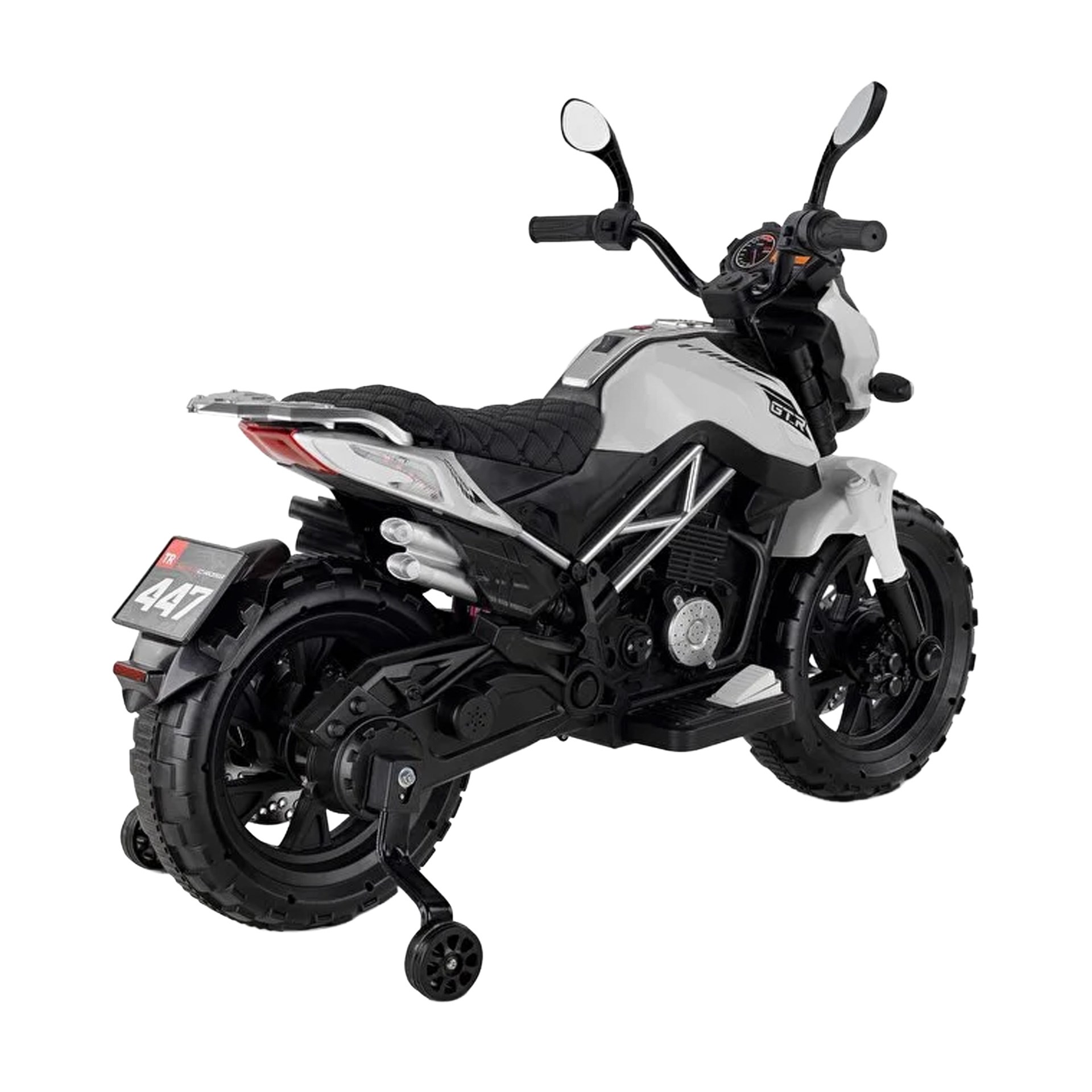 Babyhope 447 Motocross Akülü Motosiklet Beyaz
