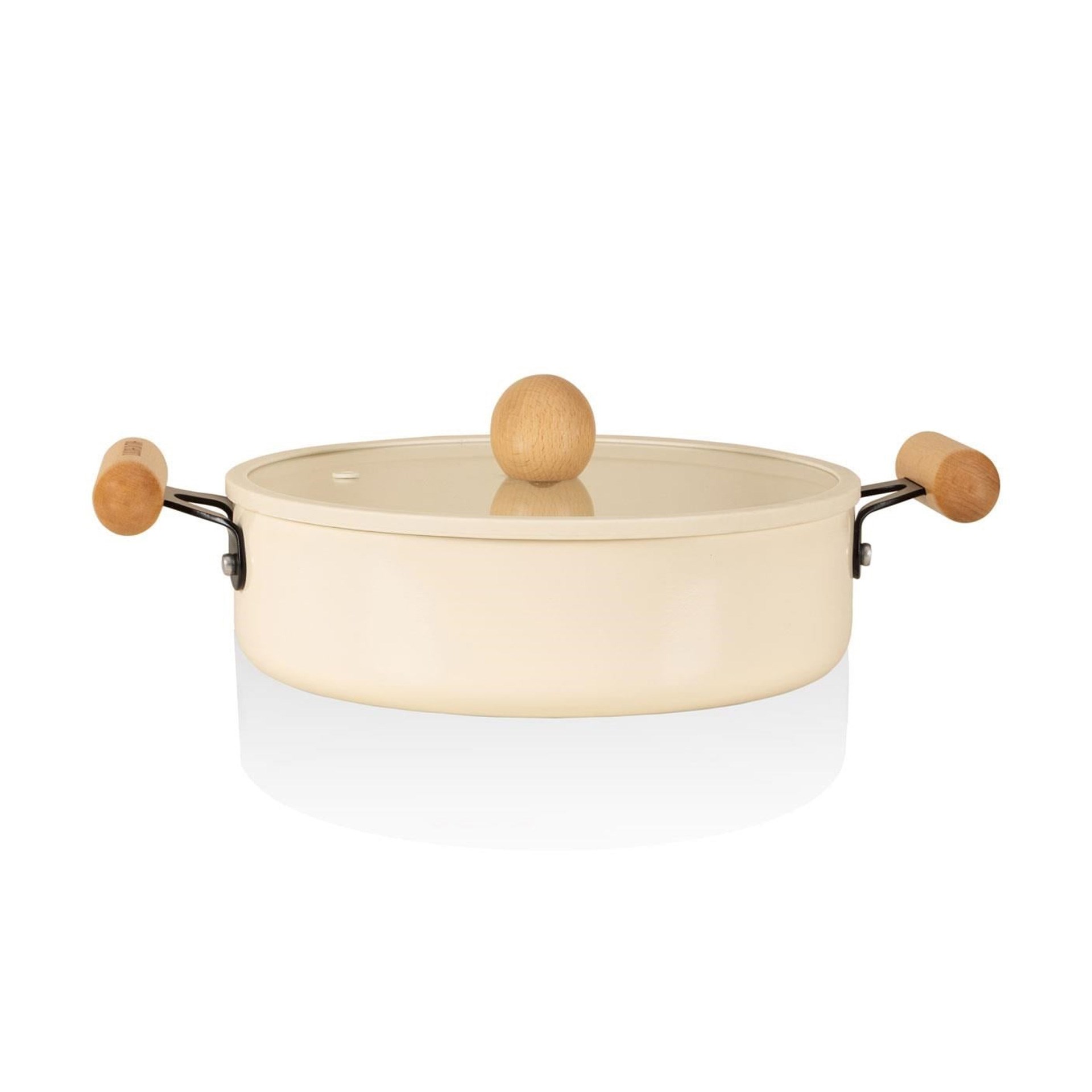 The Mia Cucina Di Mia 24 cm Sığ Seramik Tencere