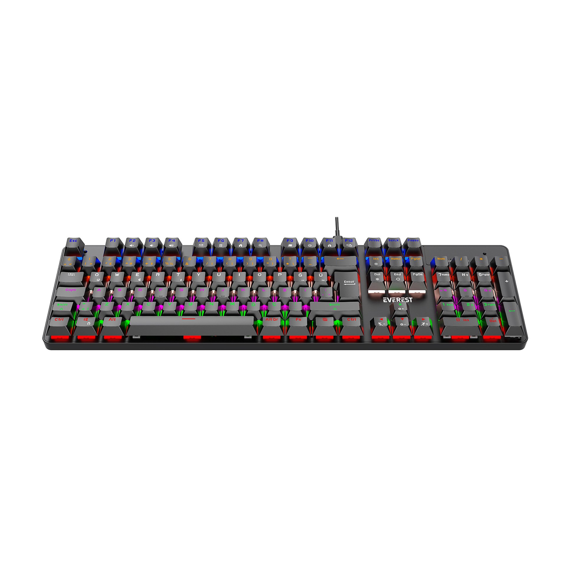 Everest Lumos KB-MK1 Blue Switch Kablolu Mekanik Oyuncu Klavyesi