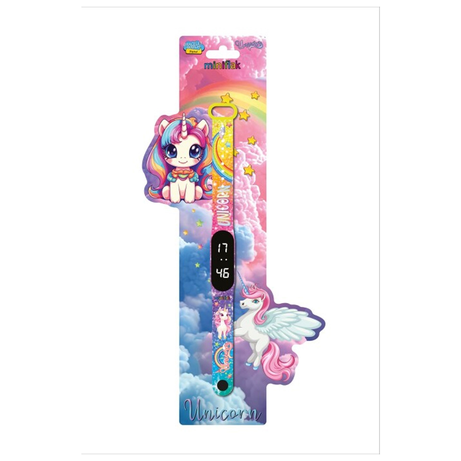 Miniflak Unicorn MFU6001 Renkli Bileklik Led Çocuk Saati