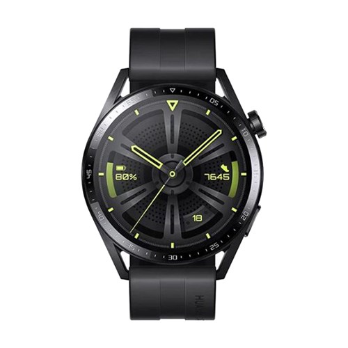 Huawei GT3 Watch-46mm Siyah Silikon Kordon Akıllı Saat 