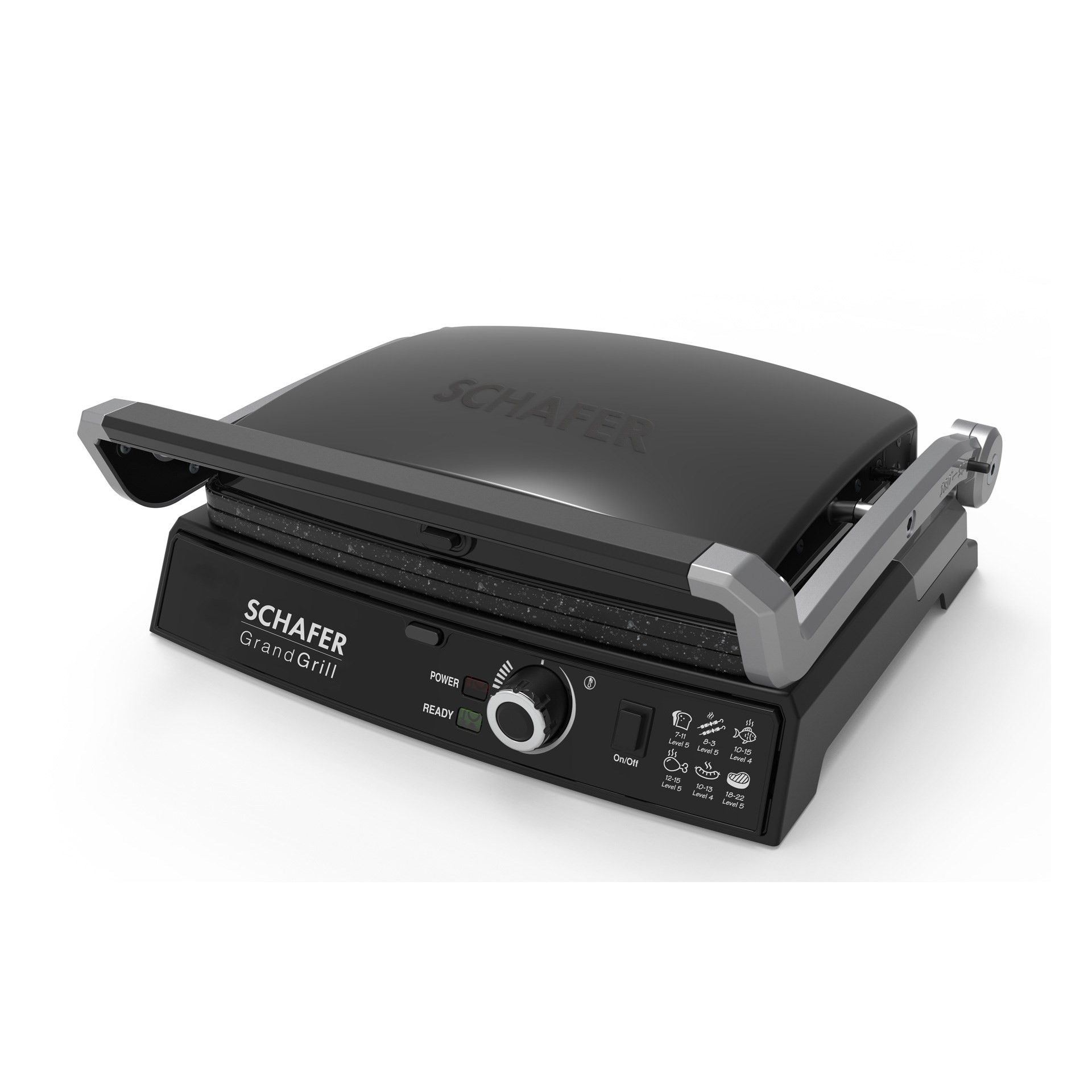 Schafer Grand Grill Tost ve Izgara Makinesi Siyah
