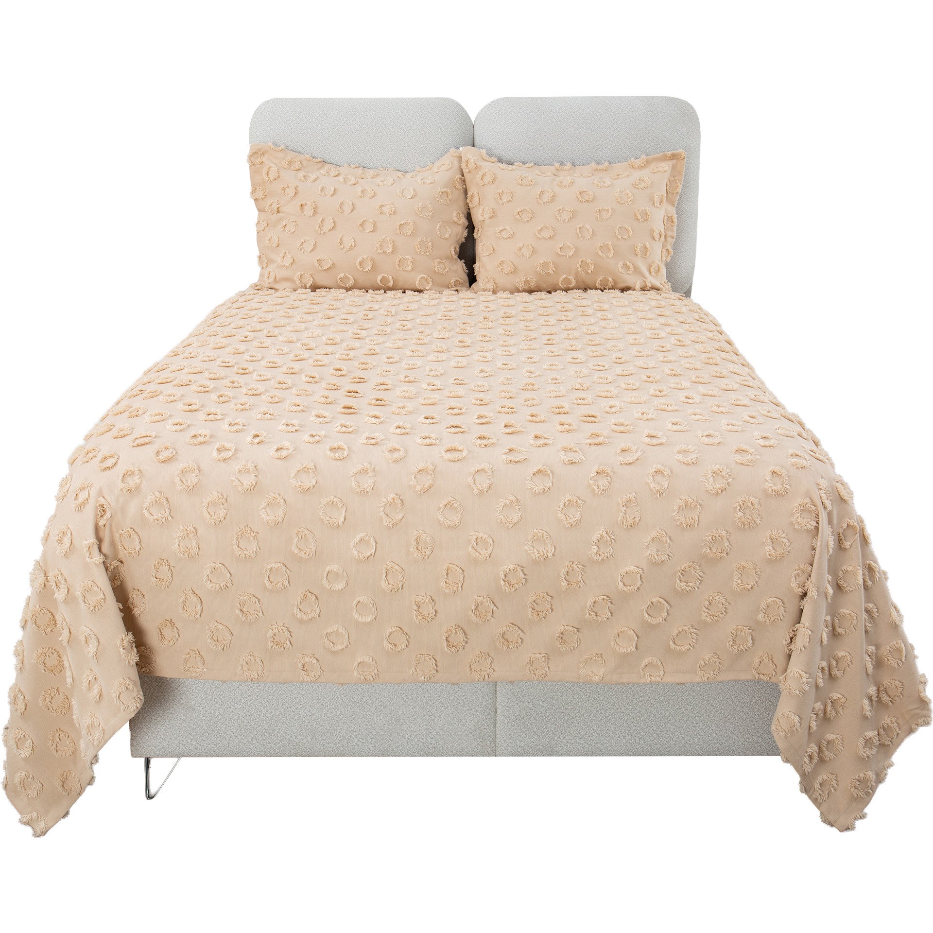 Cotton House Loretta Cappuccino Çift Kişilik Yatak Örtüsü 17400496