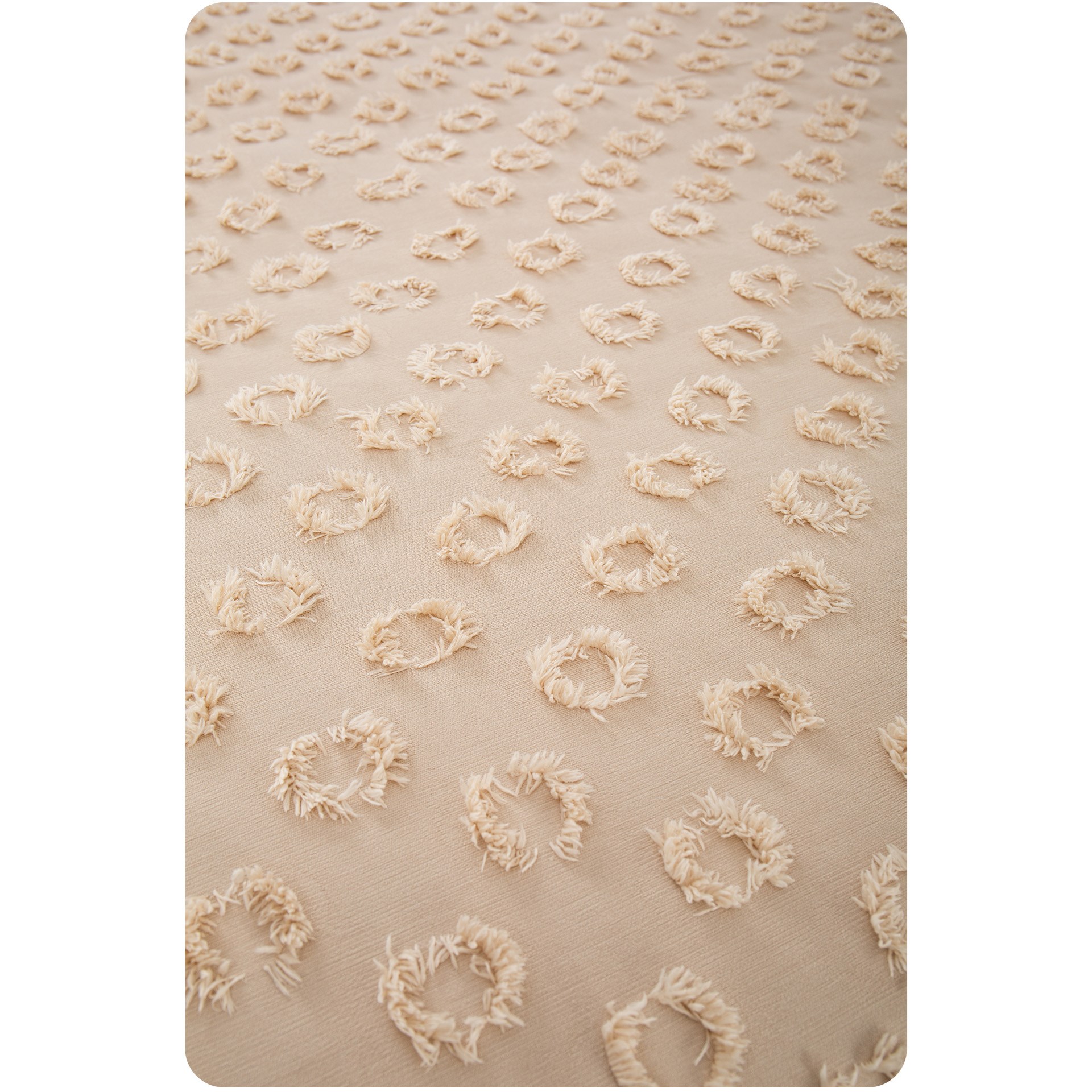 Cotton House Loretta Tek Kişilik Yatak Örtüsü Kapiçino 17400499