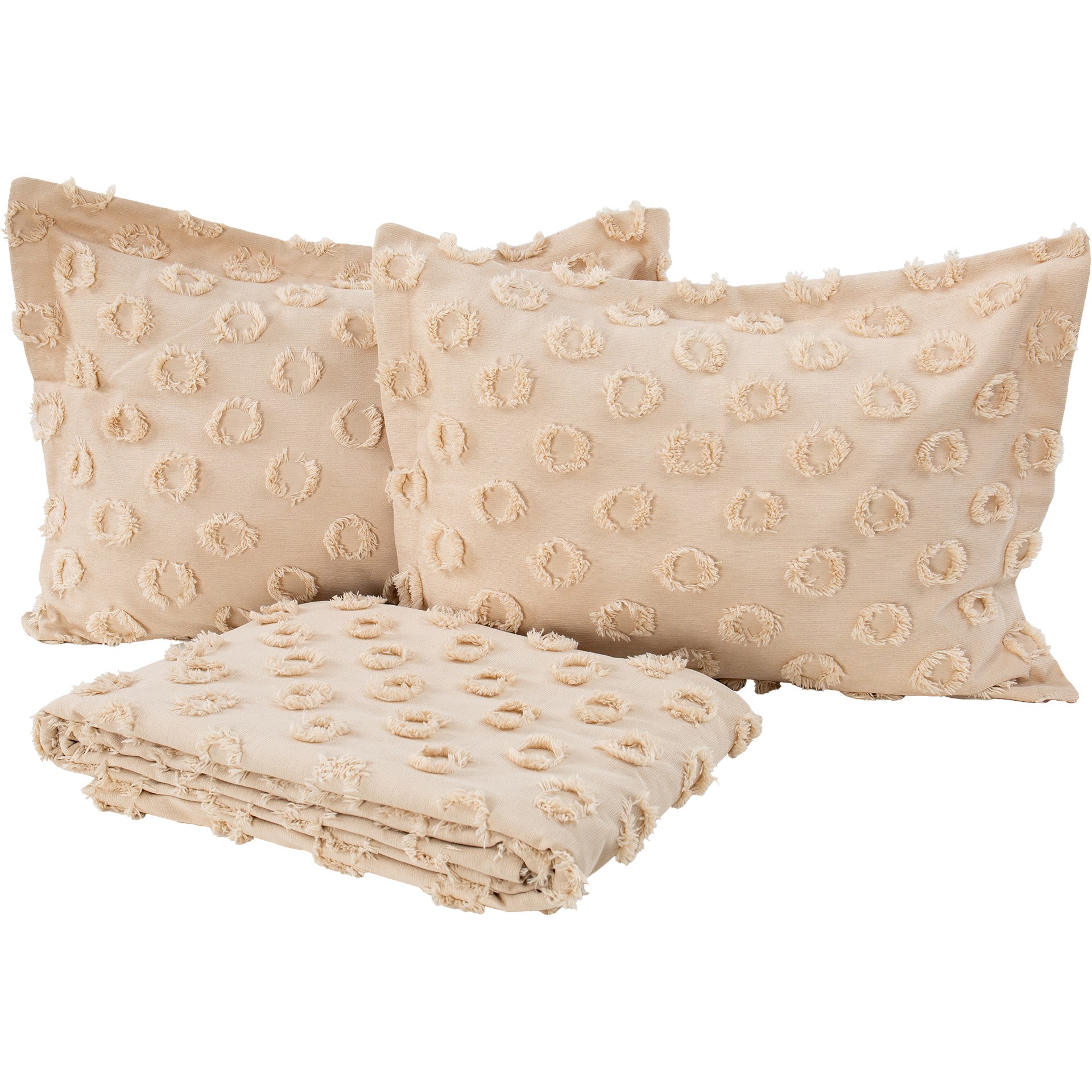 Cotton House Loretta Tek Kişilik Yatak Örtüsü Kapiçino 17400499