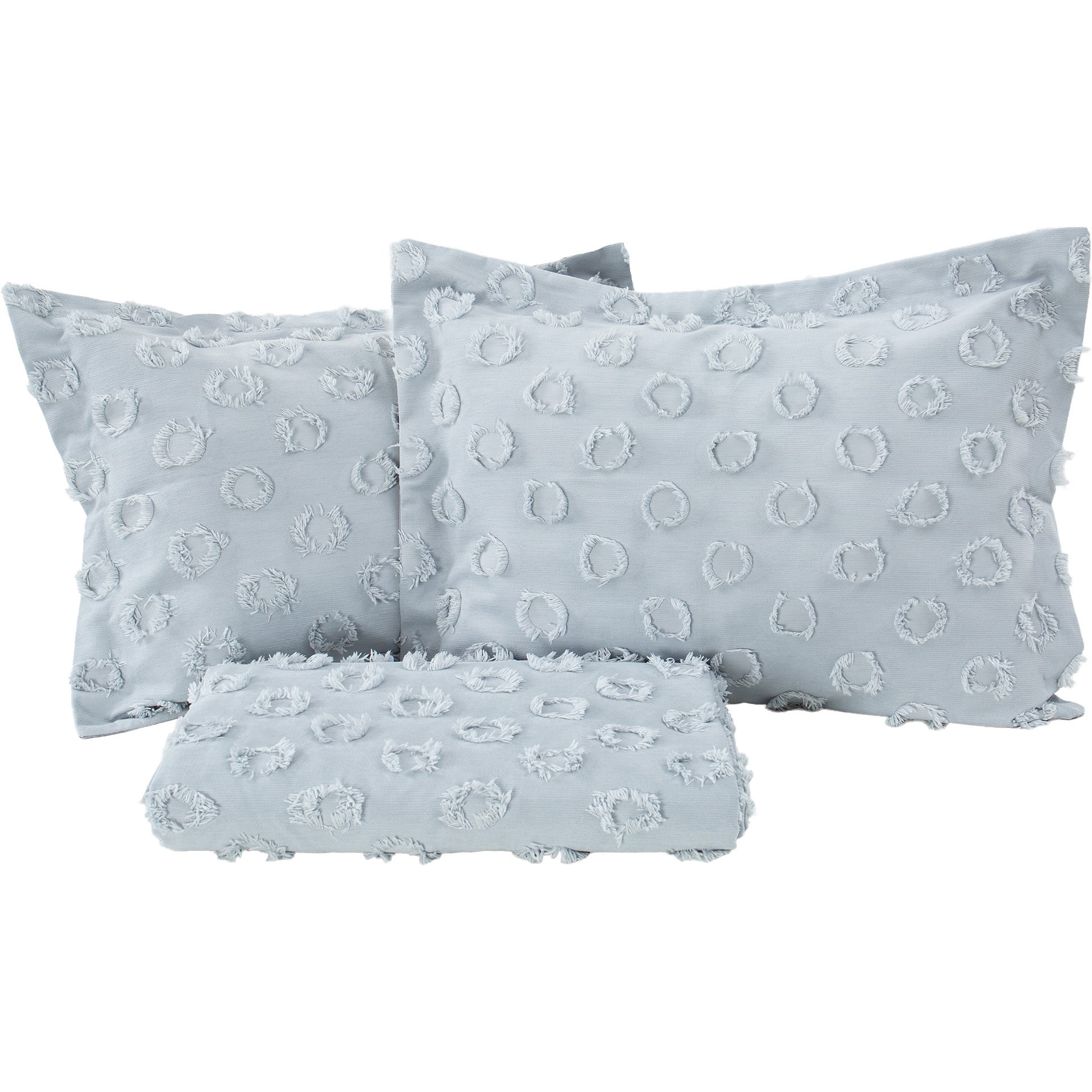 Cotton House Loretta Tek Kişilik Yatak Örtüsü Gri 17400500