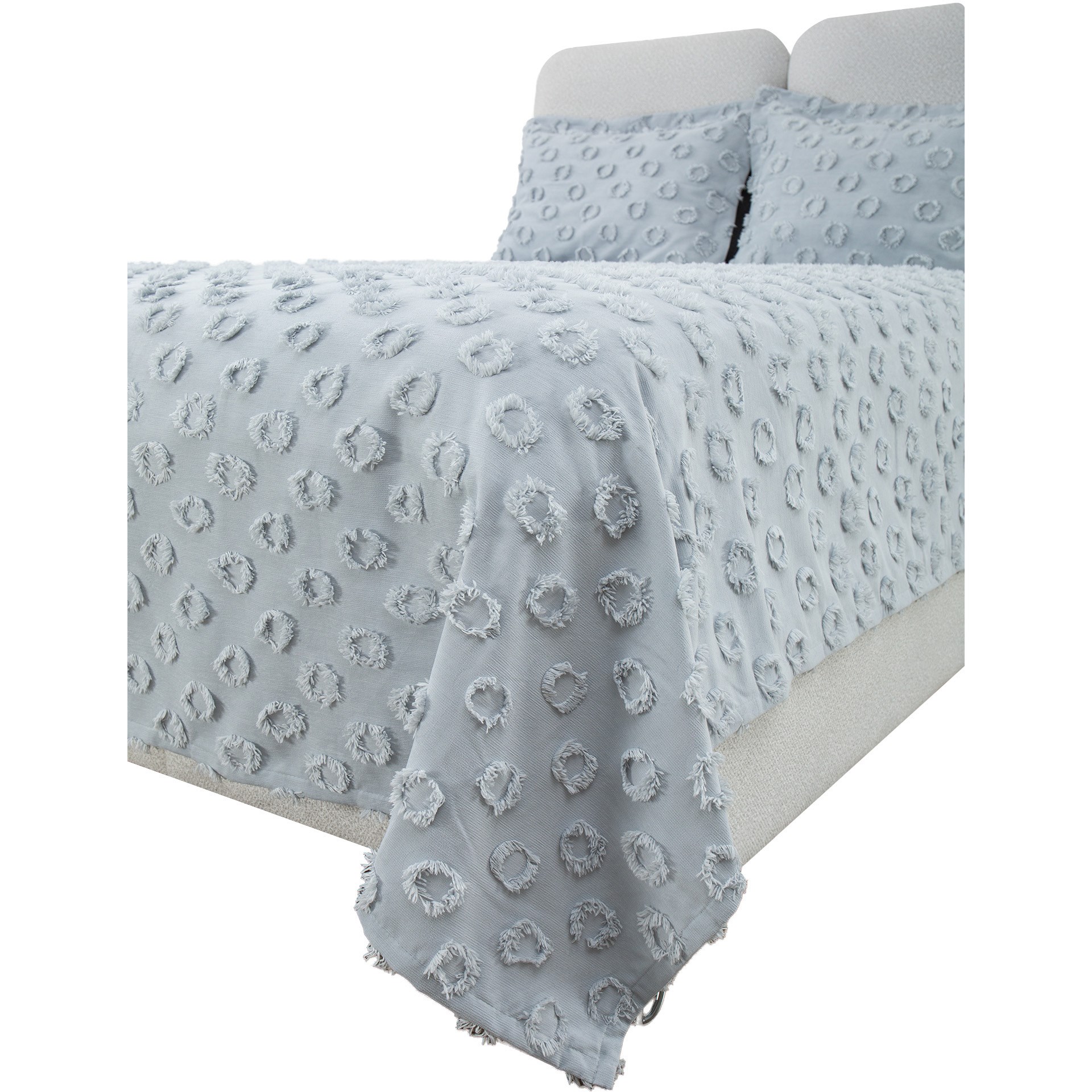 Cotton House Loretta Tek Kişilik Yatak Örtüsü Gri 17400500