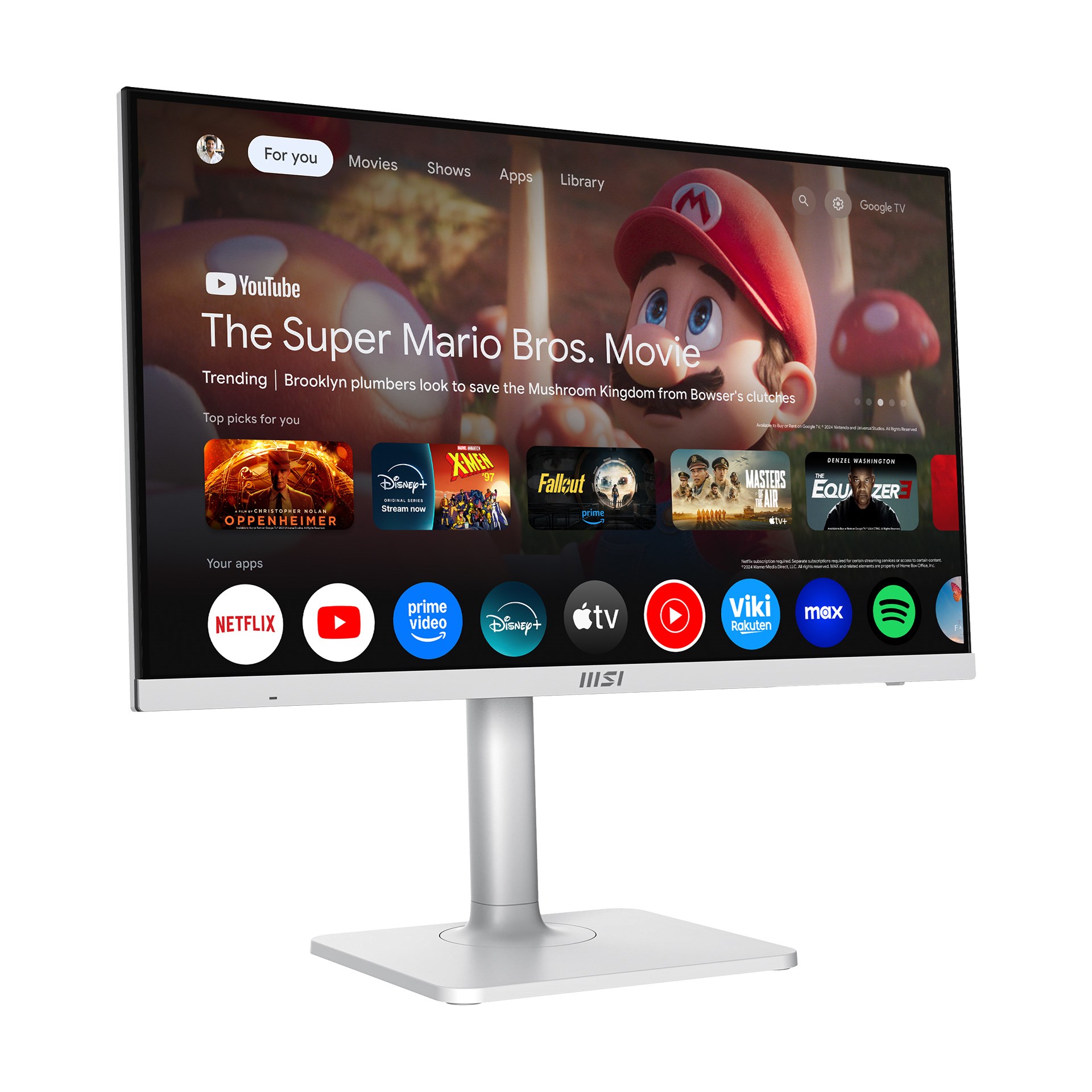 MSI 27 MODERN MD272UPSW 3840X2160 (UHD) 16:9 FLAT IPS 60HZ 1MS ADAPTIVE-SYNC PIVOT BEYAZ TYPE-C MONITOR