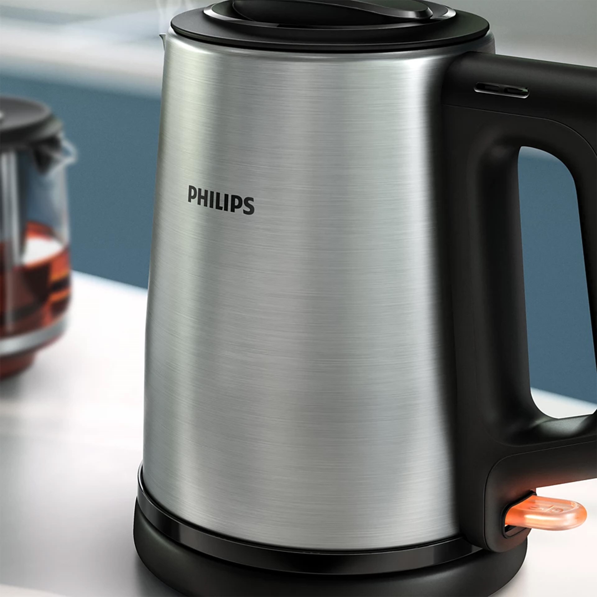 Philips HD7350/00 Çelik Üstü Cam Çay Makinesi