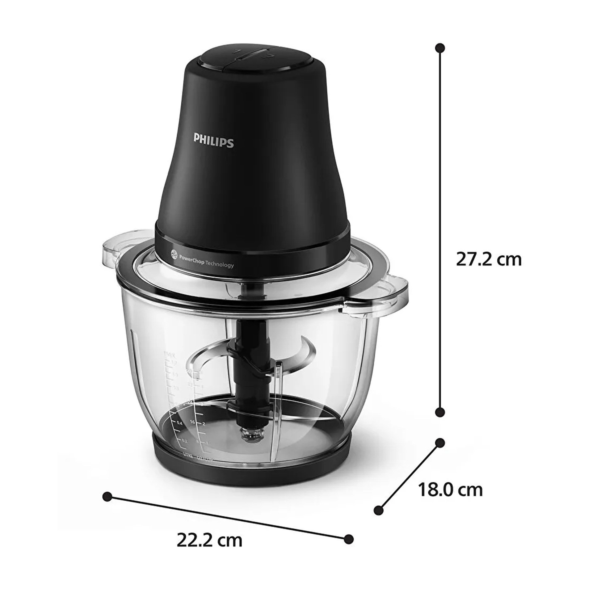 Philips HR1502/00 3000 Serisi Siyah Doğrayıcı