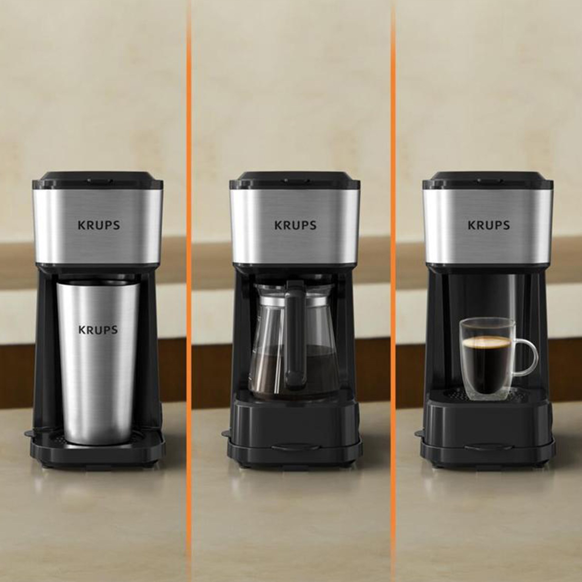 Tefal Krups 3’U 1 Arada Filtre Kahve Makinesi