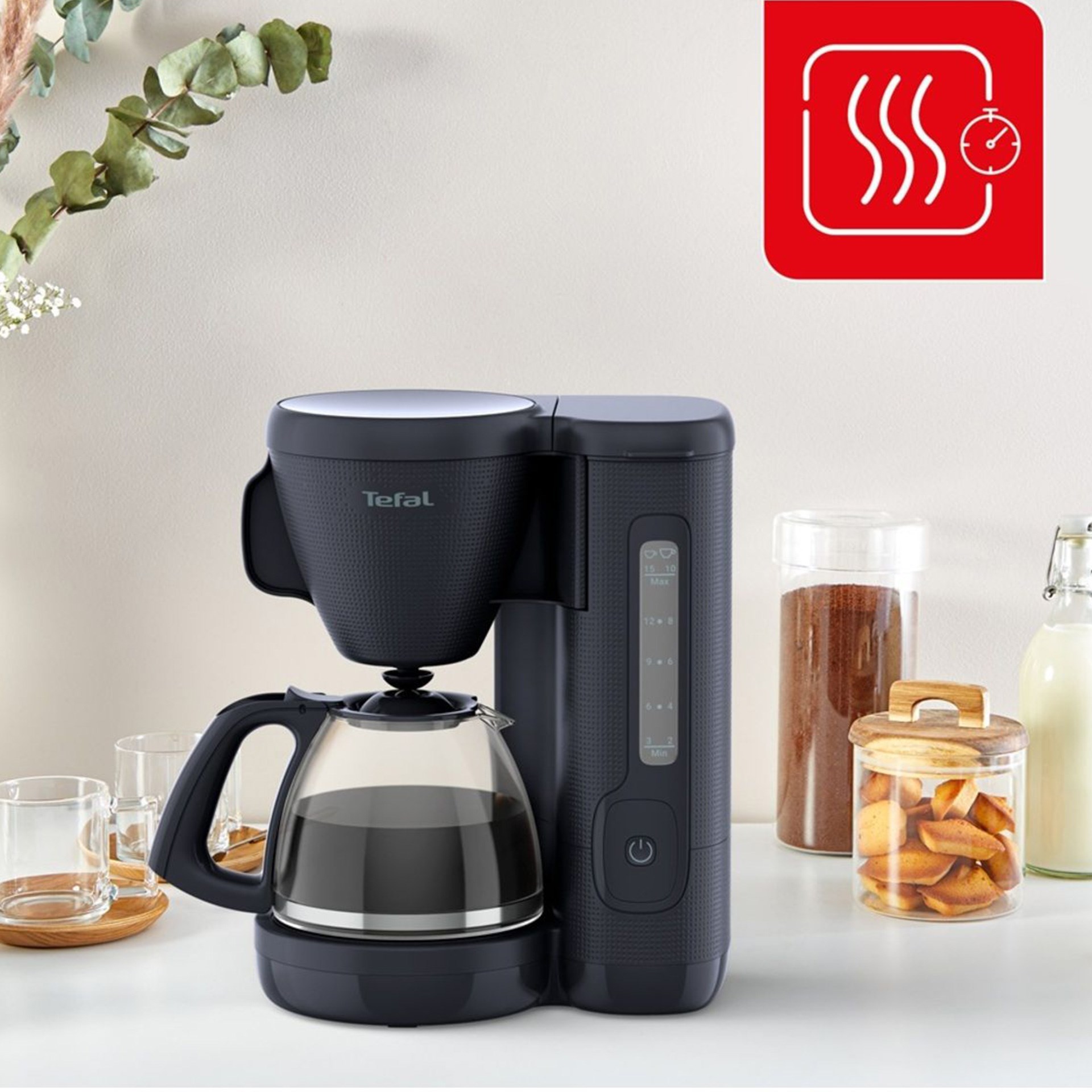 Tefal Morning Siyah Filtre Kahve Makinesi