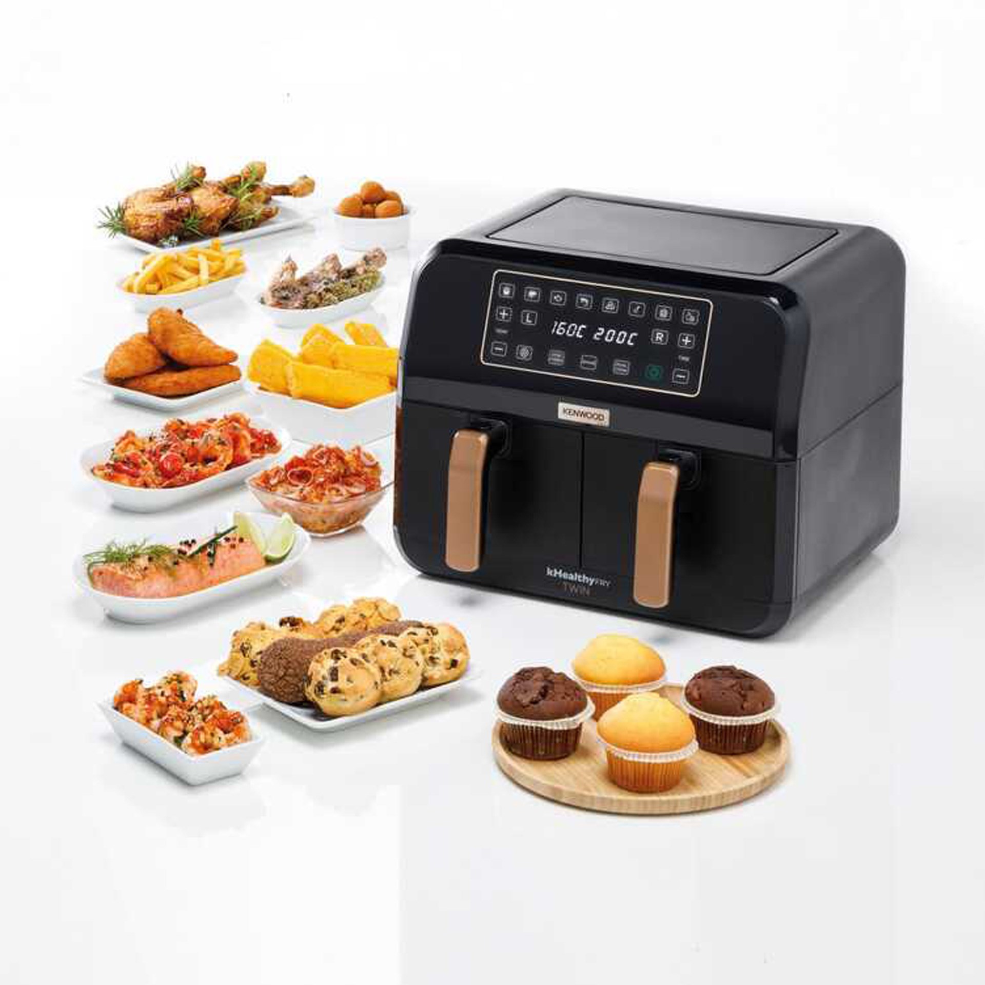 Kenwood Dual Bk Cooper Çift Hazneli Airfryer