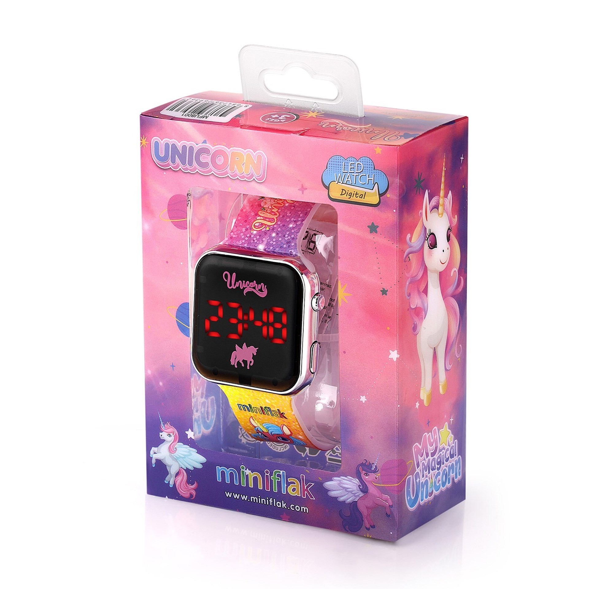 Miniflak Unicorn MFU8001 Square Led Çocuk Saati
