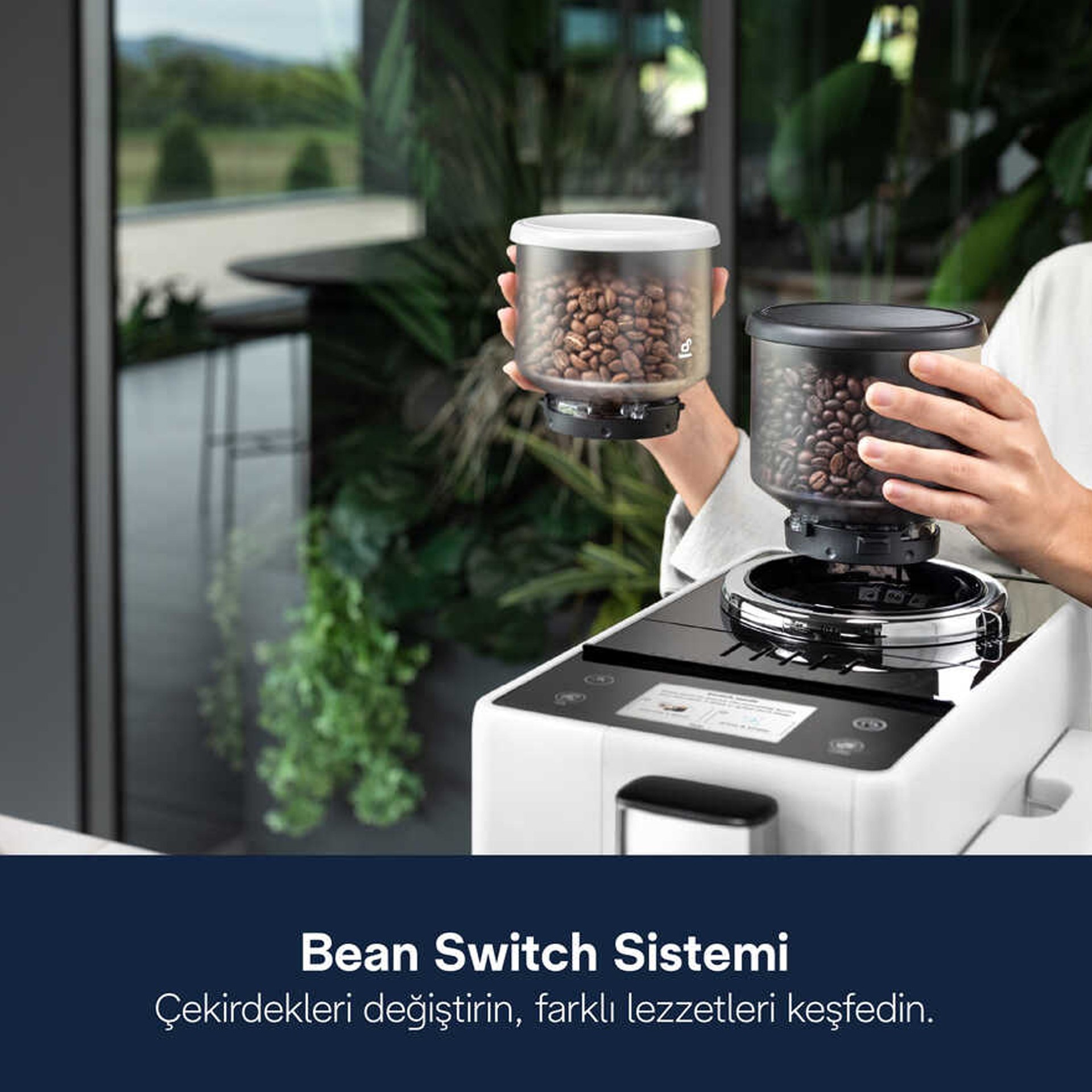 Delonghi EXAM440.55.W Rivelia Tam Otomatik Espresso Makinesi (Anlaşmalı Kredi Kartlarına Peşin Fiyatına 6 Ay Taksit)