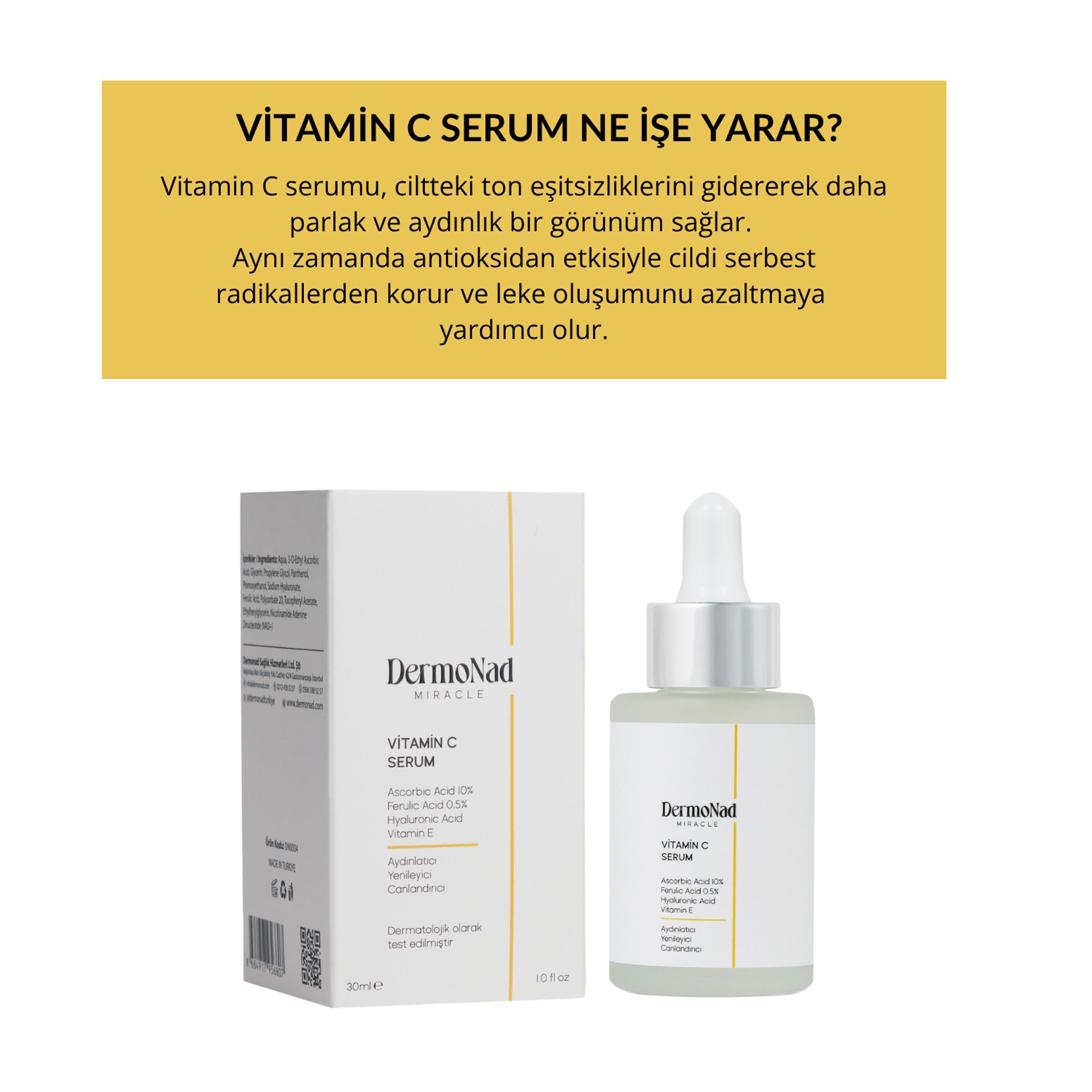 Dermonad C Vitaminli Serum 30 ml