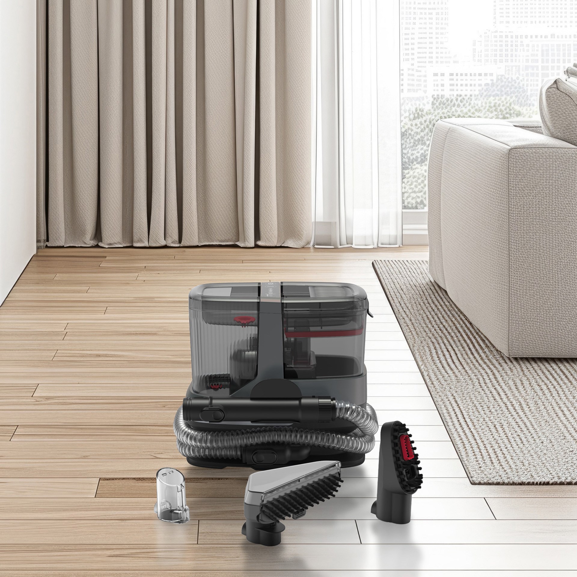 Arzum Hydrosteam Buharlı Temizleyici ve Leke Çıkarıcı Gri