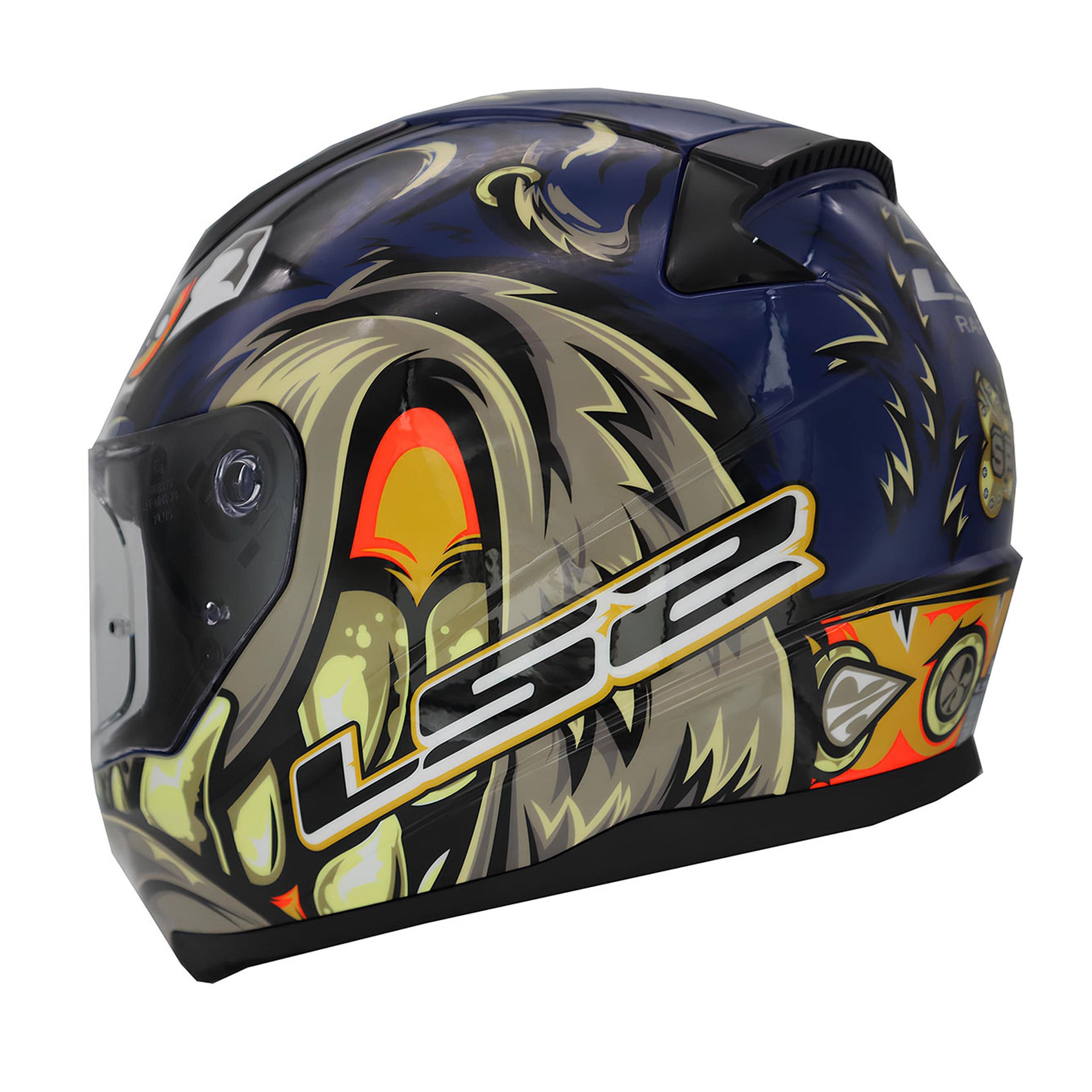 LS2 Rapid 2 Spox Mavi Gri L Beden Kask