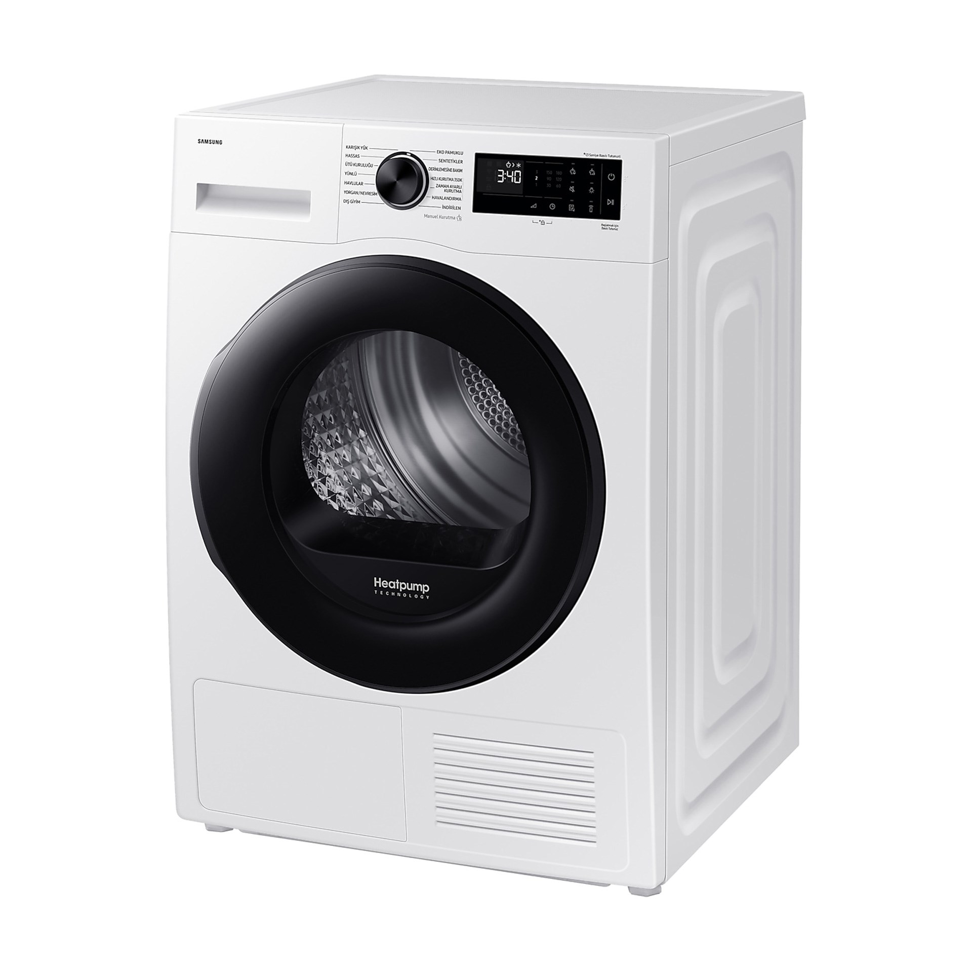 Samsung DV90DG52A0AEAH C Sınıfı 9 Kg Wifi Çamaşır Kurutma Makinesi Beyaz
